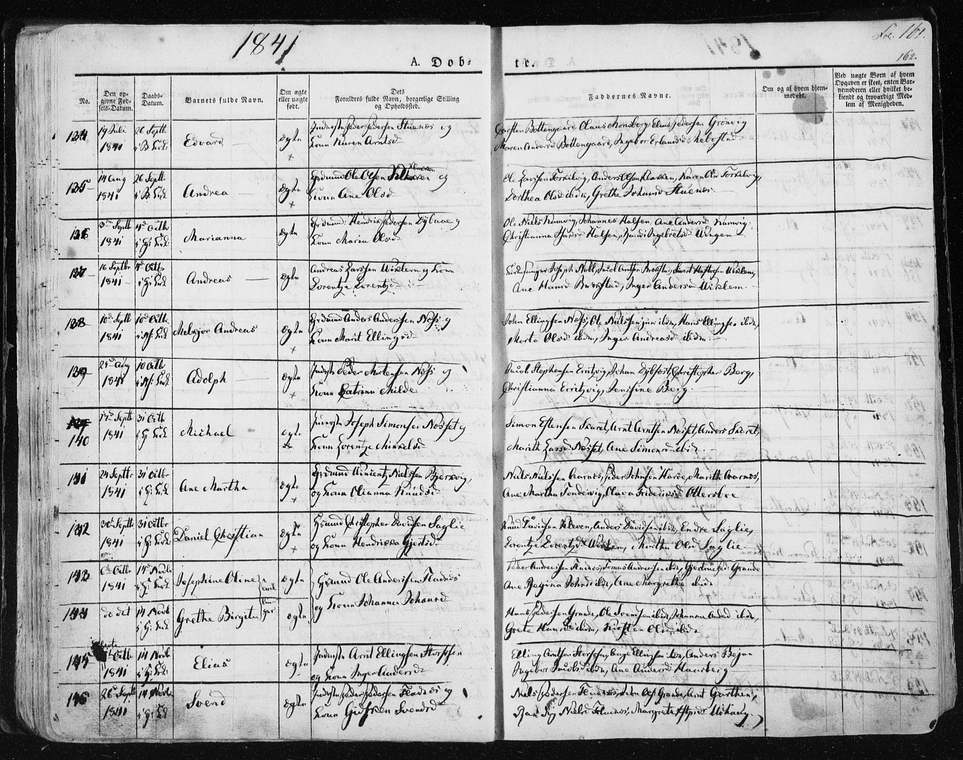 Ministerialprotokoller, klokkerbøker og fødselsregistre - Sør-Trøndelag, SAT/A-1456/659/L0735: Ministerialbok nr. 659A05, 1826-1841, s. 161