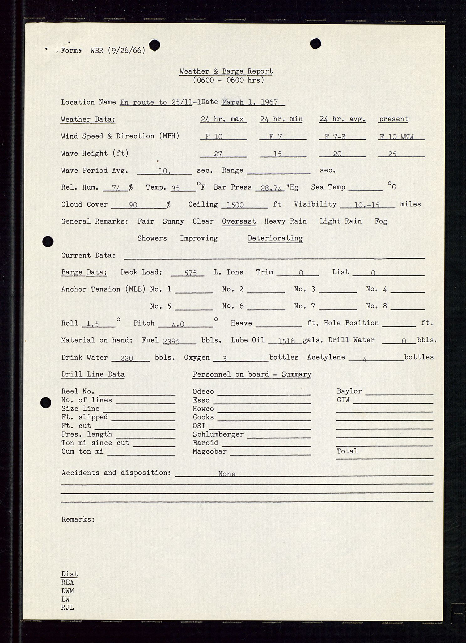 Pa 1512 - Esso Exploration and Production Norway Inc., AV/SAST-A-101917/E/Ea/L0011: Well 25/11-1, 1966-1967, s. 608