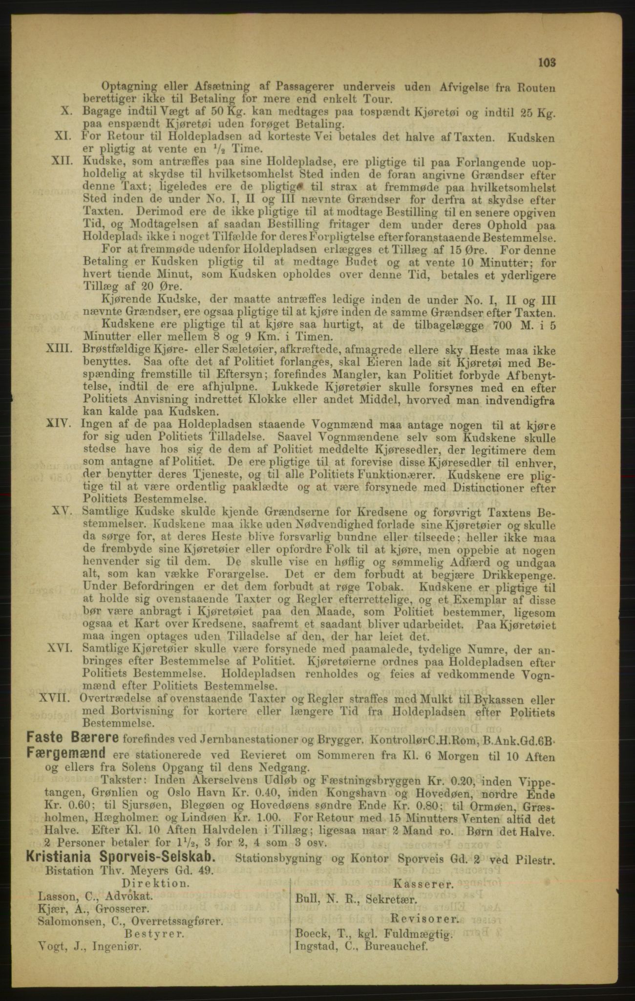 Kristiania/Oslo adressebok, PUBL/-, 1888, s. 103