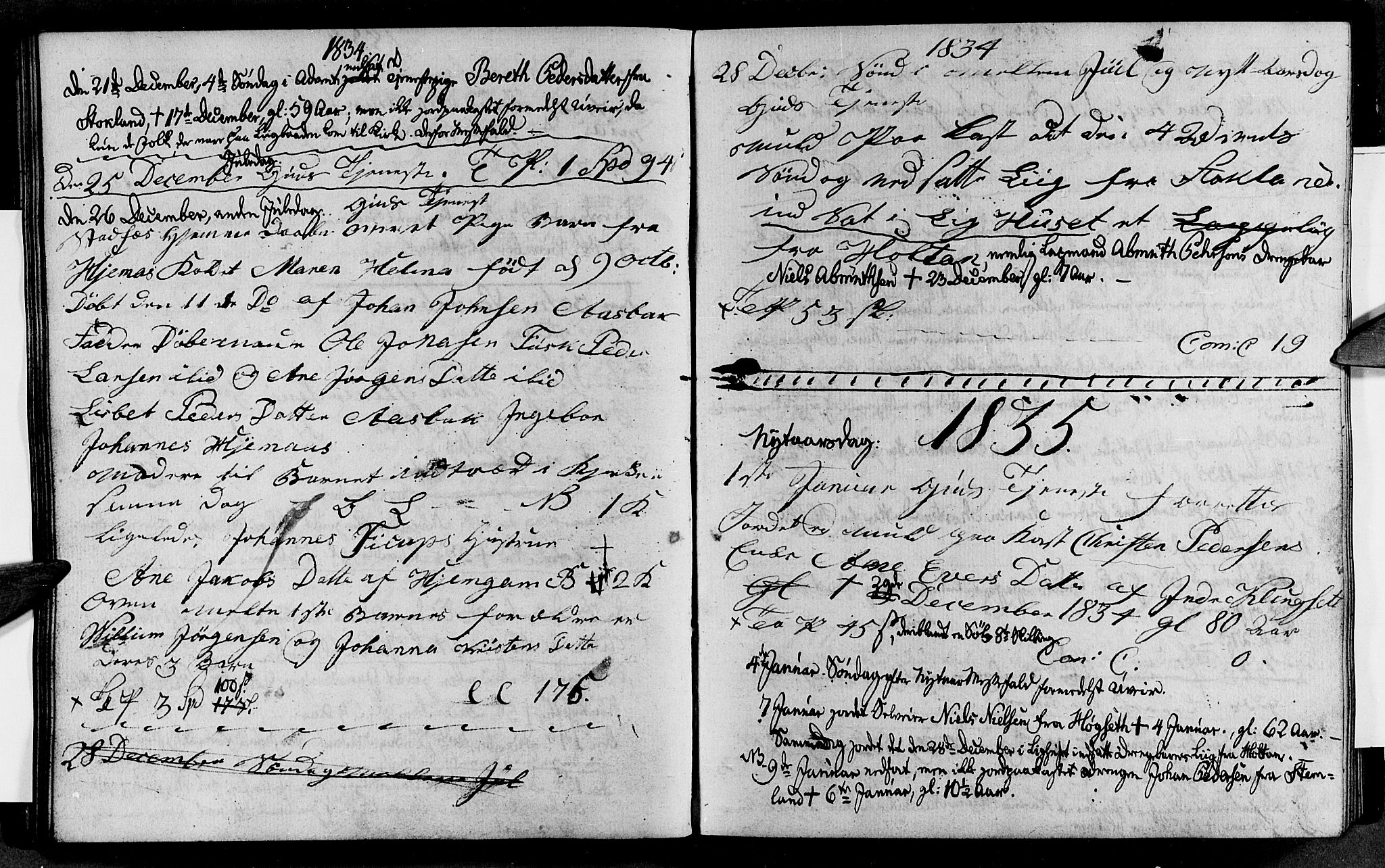 Ministerialprotokoller, klokkerbøker og fødselsregistre - Nordland, SAT/A-1459/852/L0750: Klokkerbok nr. 852C01, 1833-1837