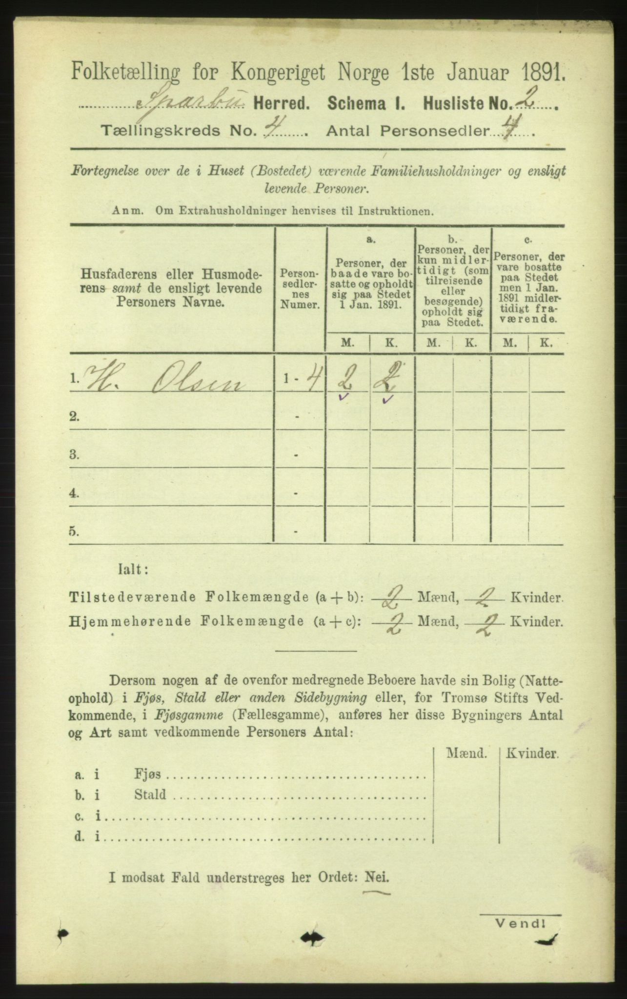 RA, Folketelling 1891 for 1731 Sparbu herred, 1891, s. 1323