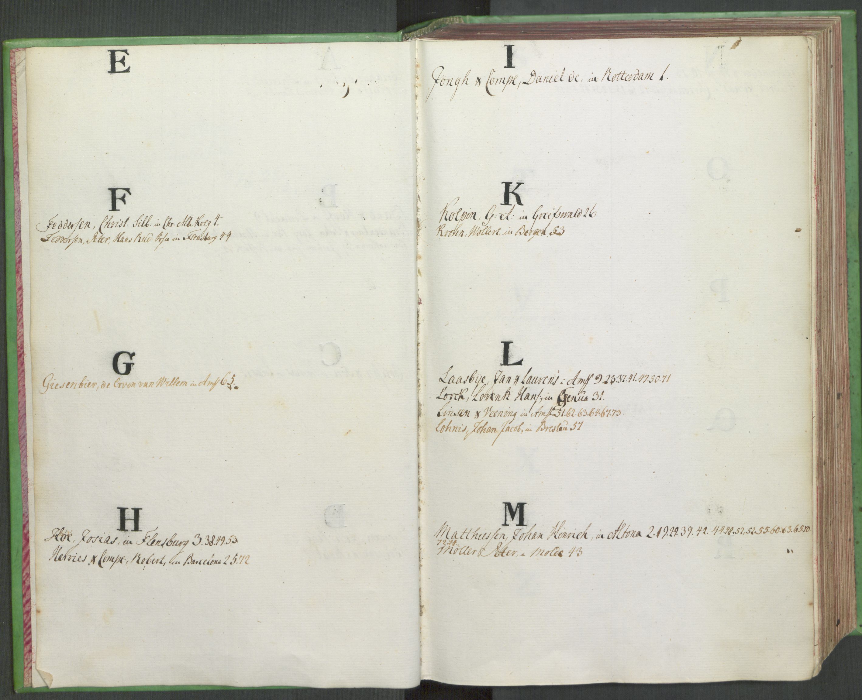 Hoë, Herman & Co, SAT/PA-0280/11/L0001: Kopibok, utenriks, 1773-1776