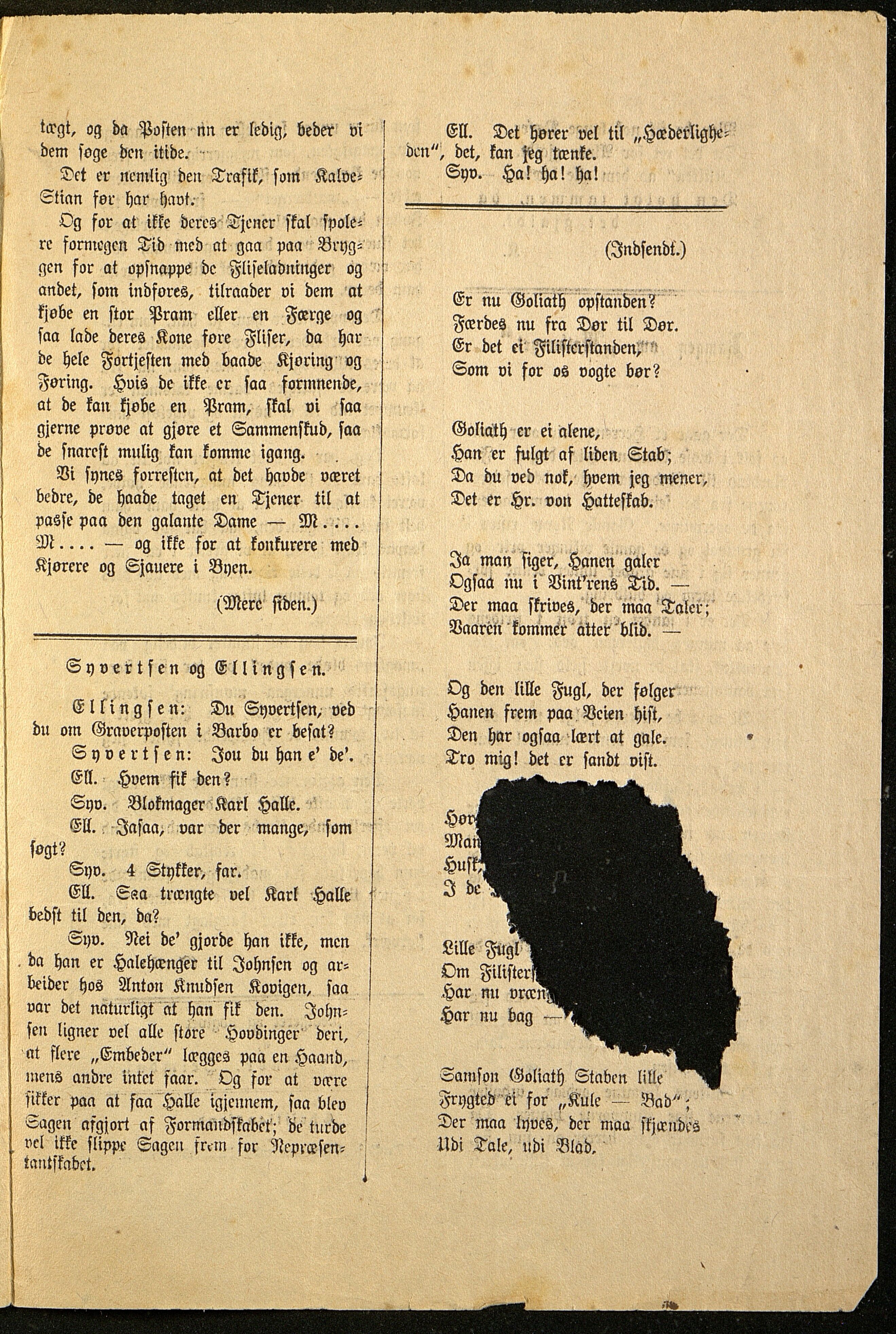 Spidskuglen, AAKS/PA-2823/X/L0001/0002: Spidskuglen / Årg. 1888, nr. 1–11, 16, 38, 43–46, 1888