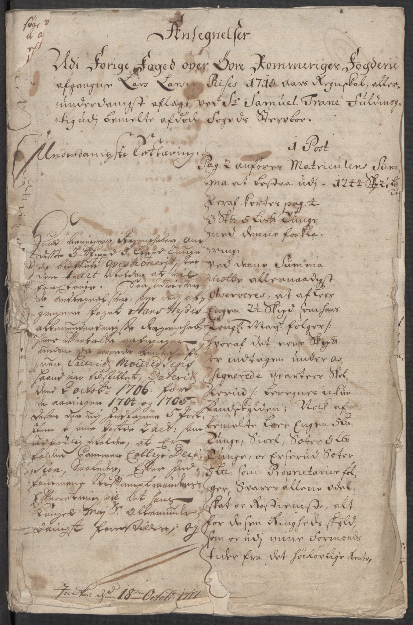 Rentekammeret inntil 1814, Reviderte regnskaper, Fogderegnskap, RA/EA-4092/R12/L0724: Fogderegnskap Øvre Romerike, 1715, s. 177
