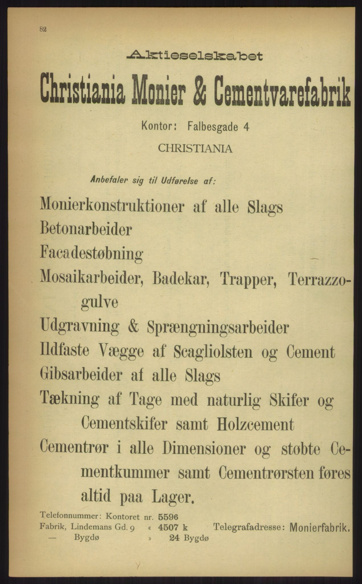 Kristiania/Oslo adressebok, PUBL/-, 1903, s. 82