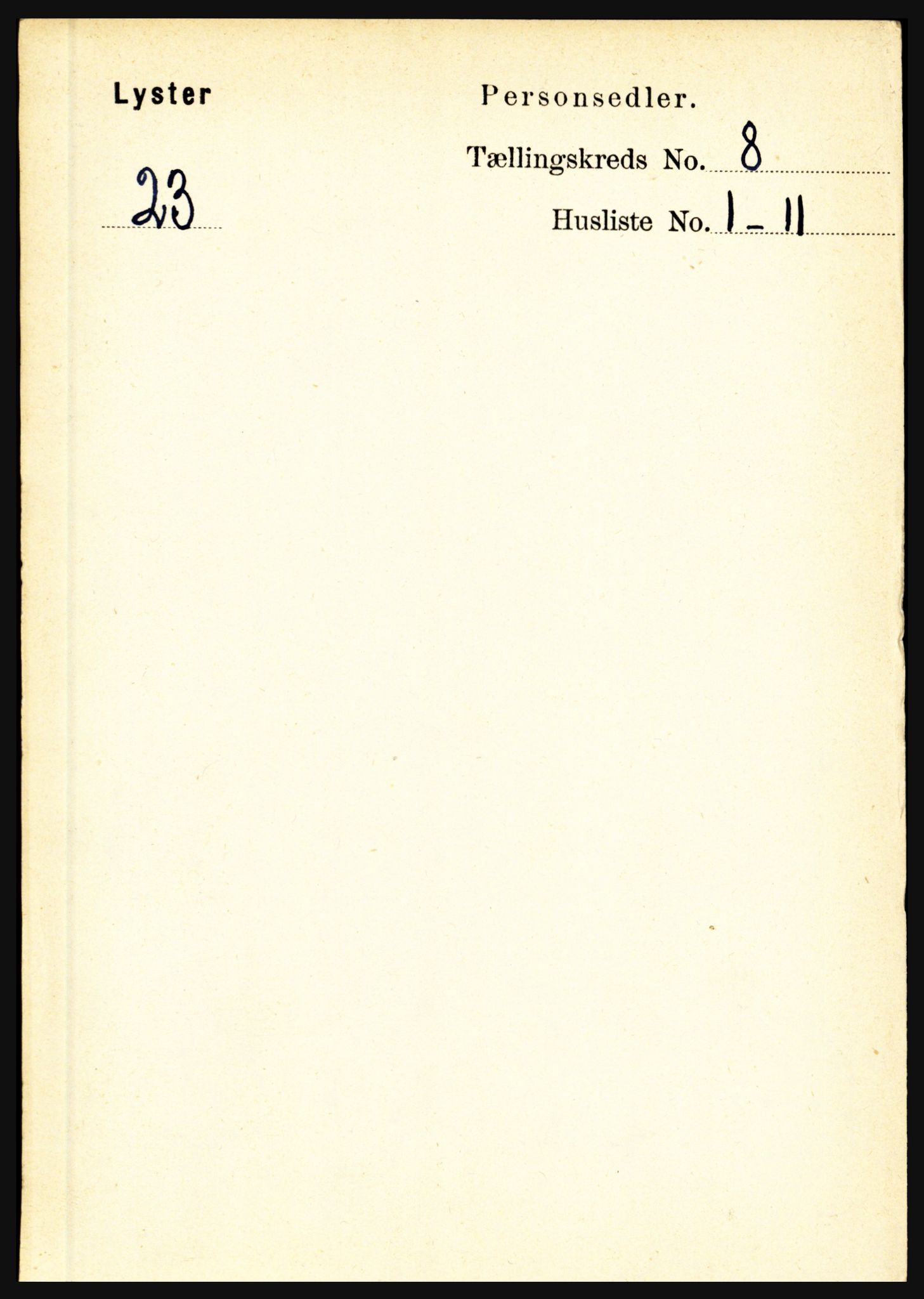 RA, Folketelling 1891 for 1426 Luster herred, 1891, s. 2685