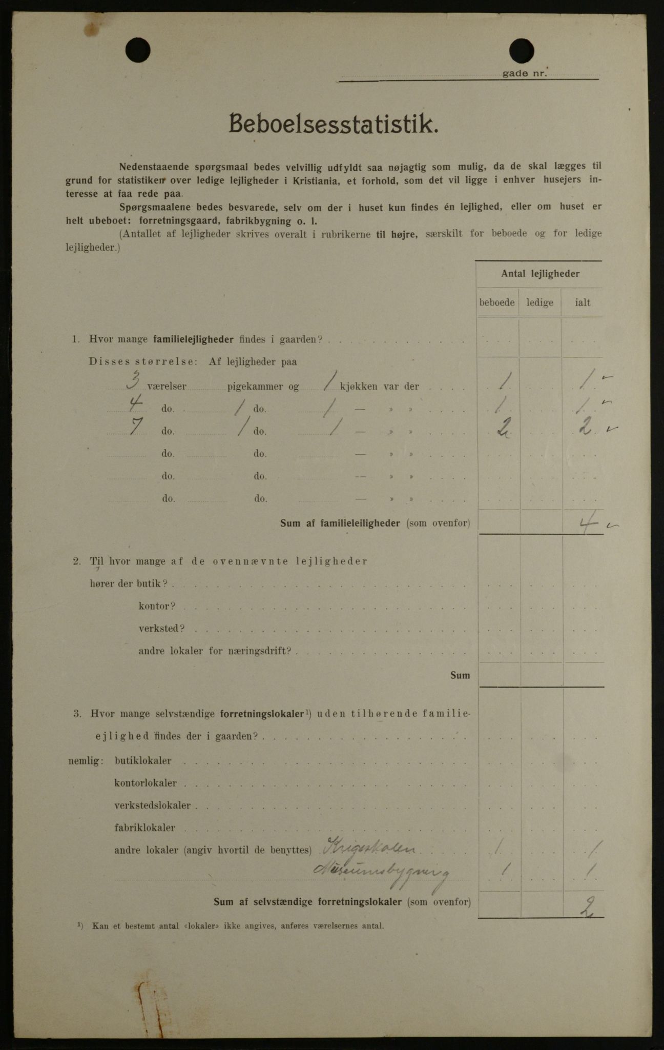 OBA, Kommunal folketelling 1.2.1908 for Kristiania kjøpstad, 1908, s. 79729