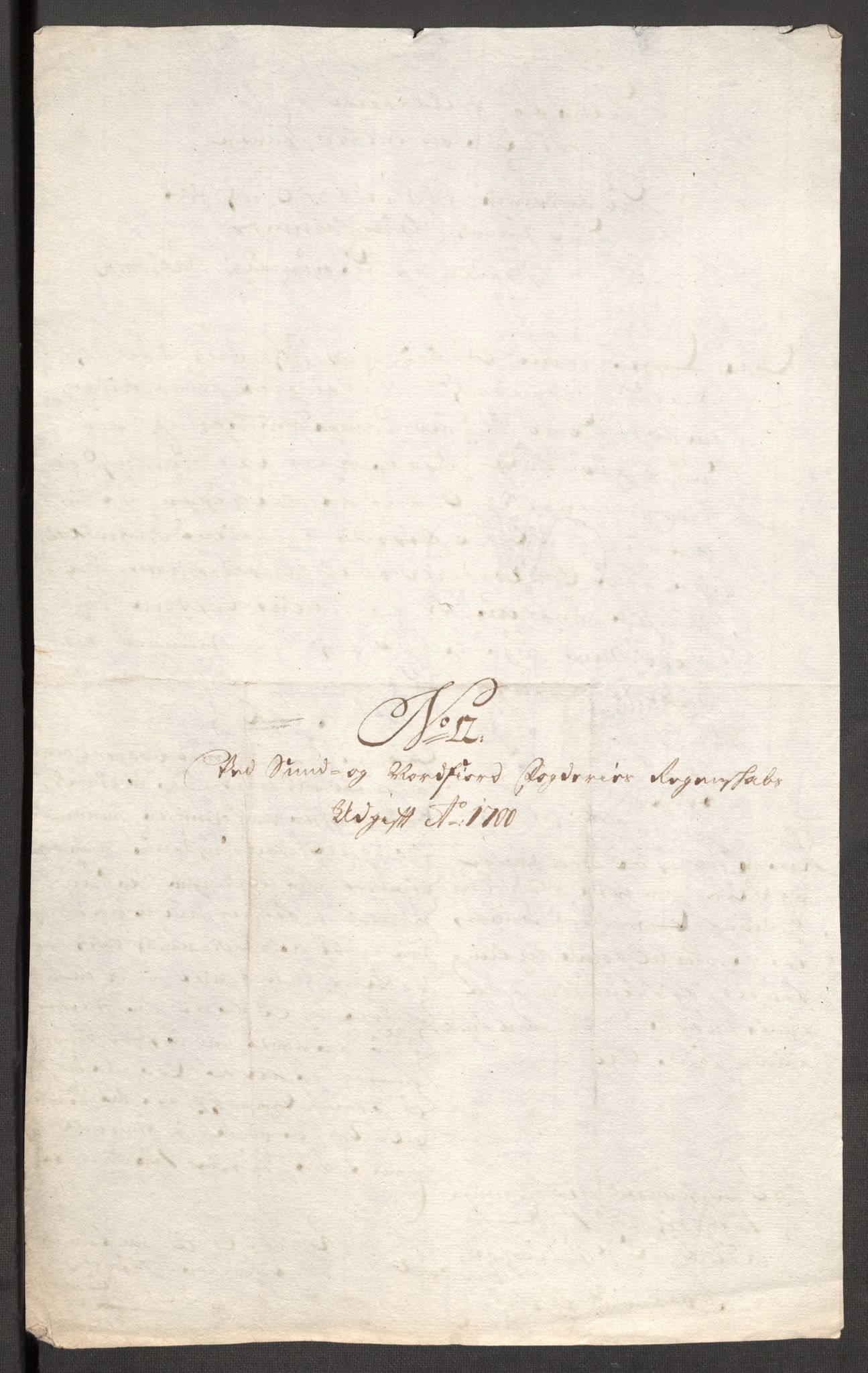 Rentekammeret inntil 1814, Reviderte regnskaper, Fogderegnskap, RA/EA-4092/R53/L3425: Fogderegnskap Sunn- og Nordfjord, 1700-1701, s. 226