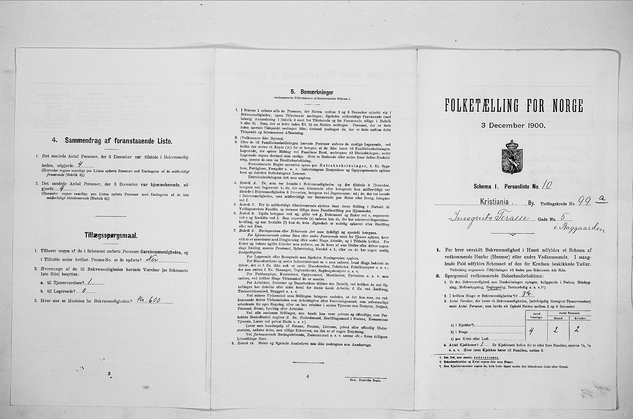 SAO, Folketelling 1900 for 0301 Kristiania kjøpstad, 1900, s. 41930