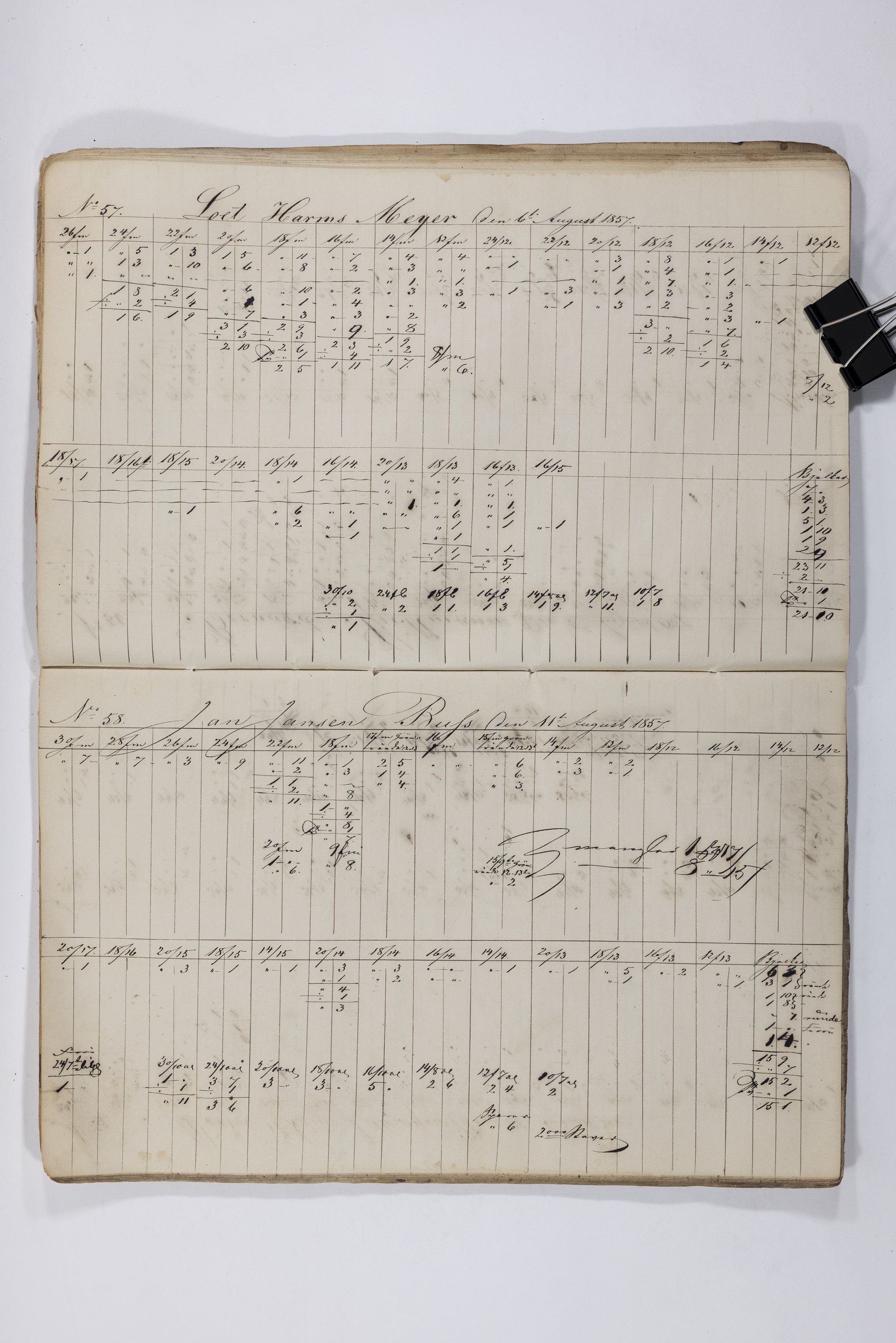 Blehr/ Kjellestad, TEMU/TGM-A-1212/E/Eb/L0008: Ladnings Liste, 1857-1859, s. 31