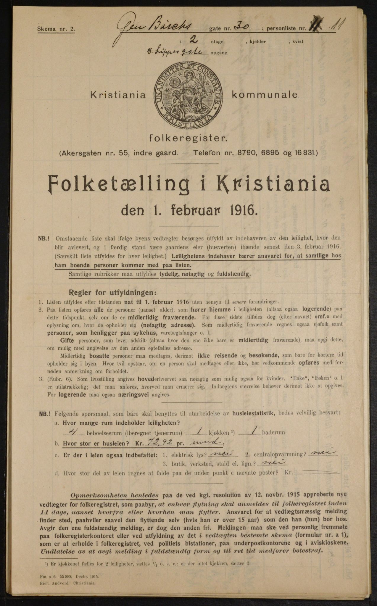 OBA, Kommunal folketelling 1.2.1916 for Kristiania, 1916, s. 29659