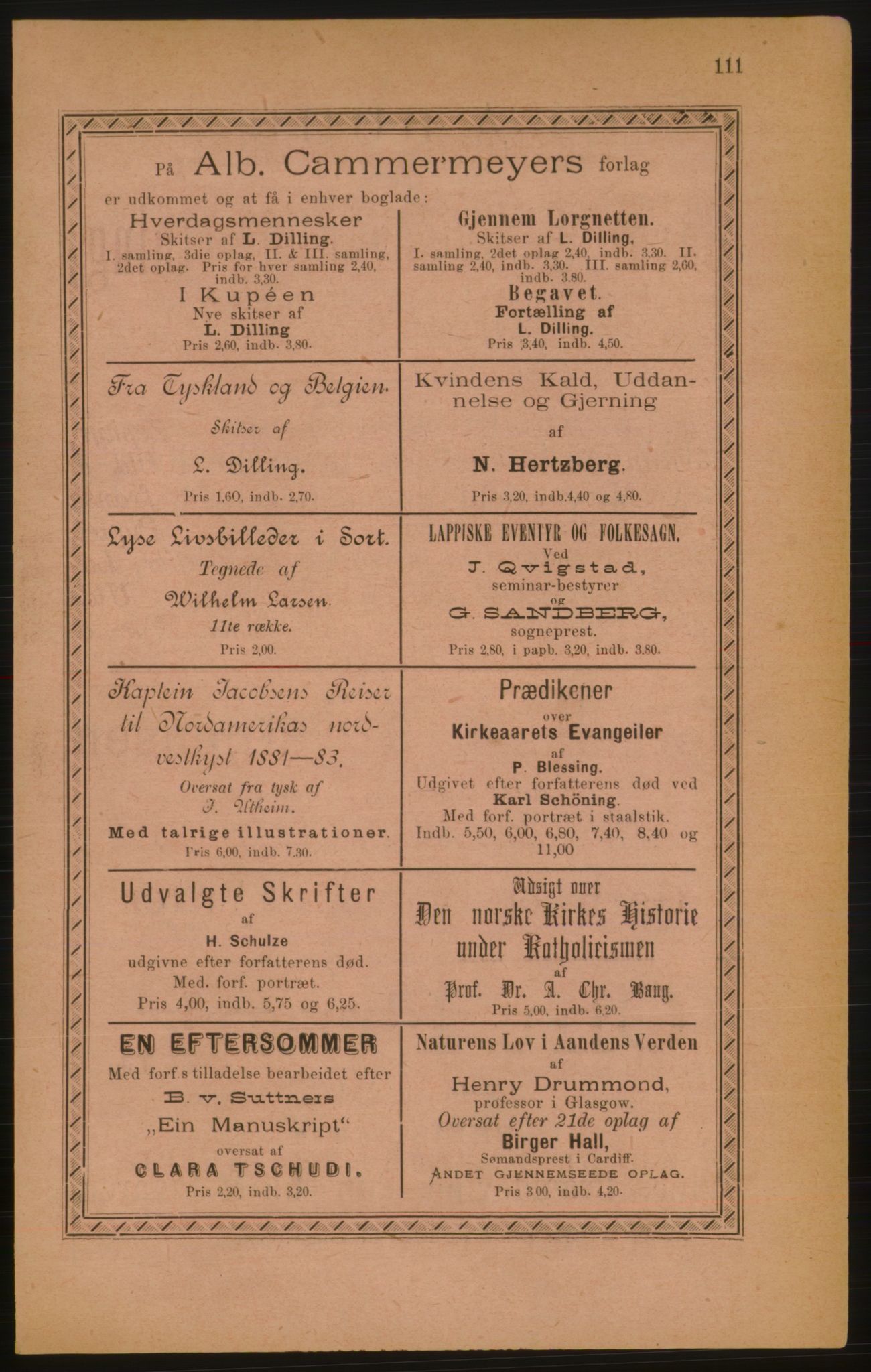 Kristiania/Oslo adressebok, PUBL/-, 1888, s. 111