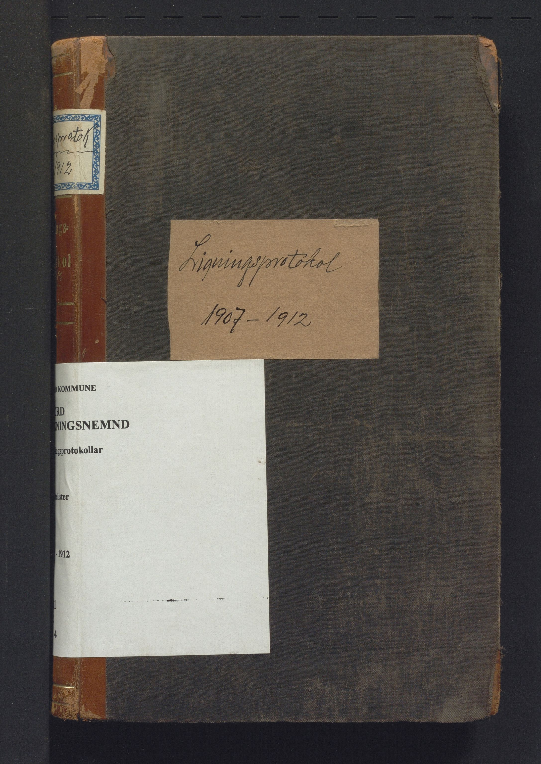 Stord kommune. Likningskommisjonen / Likningsnemnda, IKAH/1221-142/F/Fa/L0004: Likningsprotokoll. Utlikna stats- og heradsskat, 1907-1912