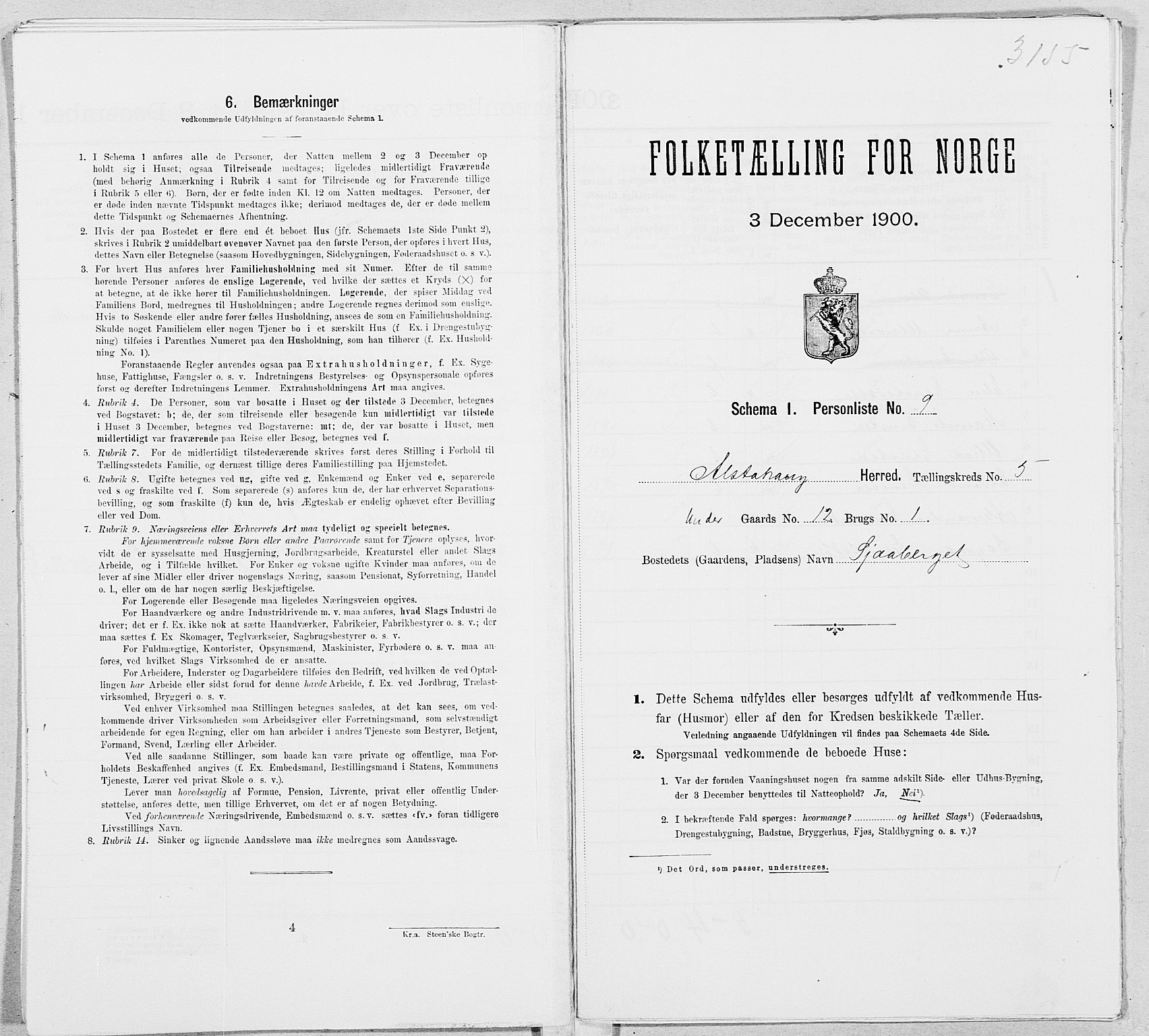 SAT, Folketelling 1900 for 1820 Alstahaug herred, 1900, s. 743