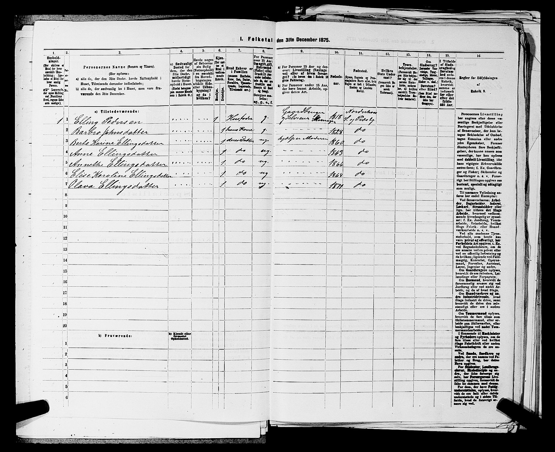 SAKO, Folketelling 1875 for 0613L Norderhov prestegjeld, Norderhov sokn, Haug sokn og Lunder sokn, 1875, s. 1479