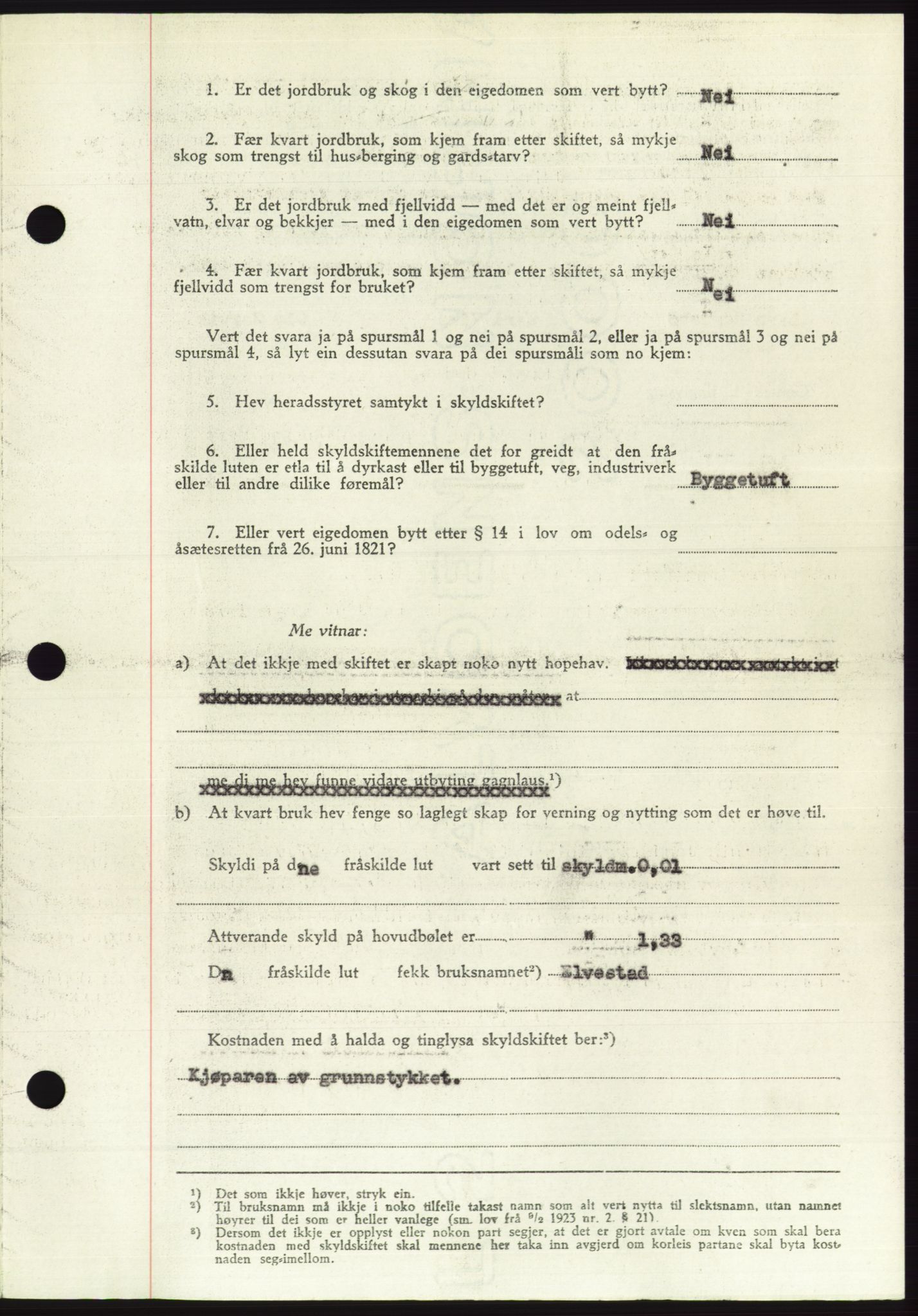 Søre Sunnmøre sorenskriveri, AV/SAT-A-4122/1/2/2C/L0085: Pantebok nr. 11A, 1949-1949, Dagboknr: 1560/1949