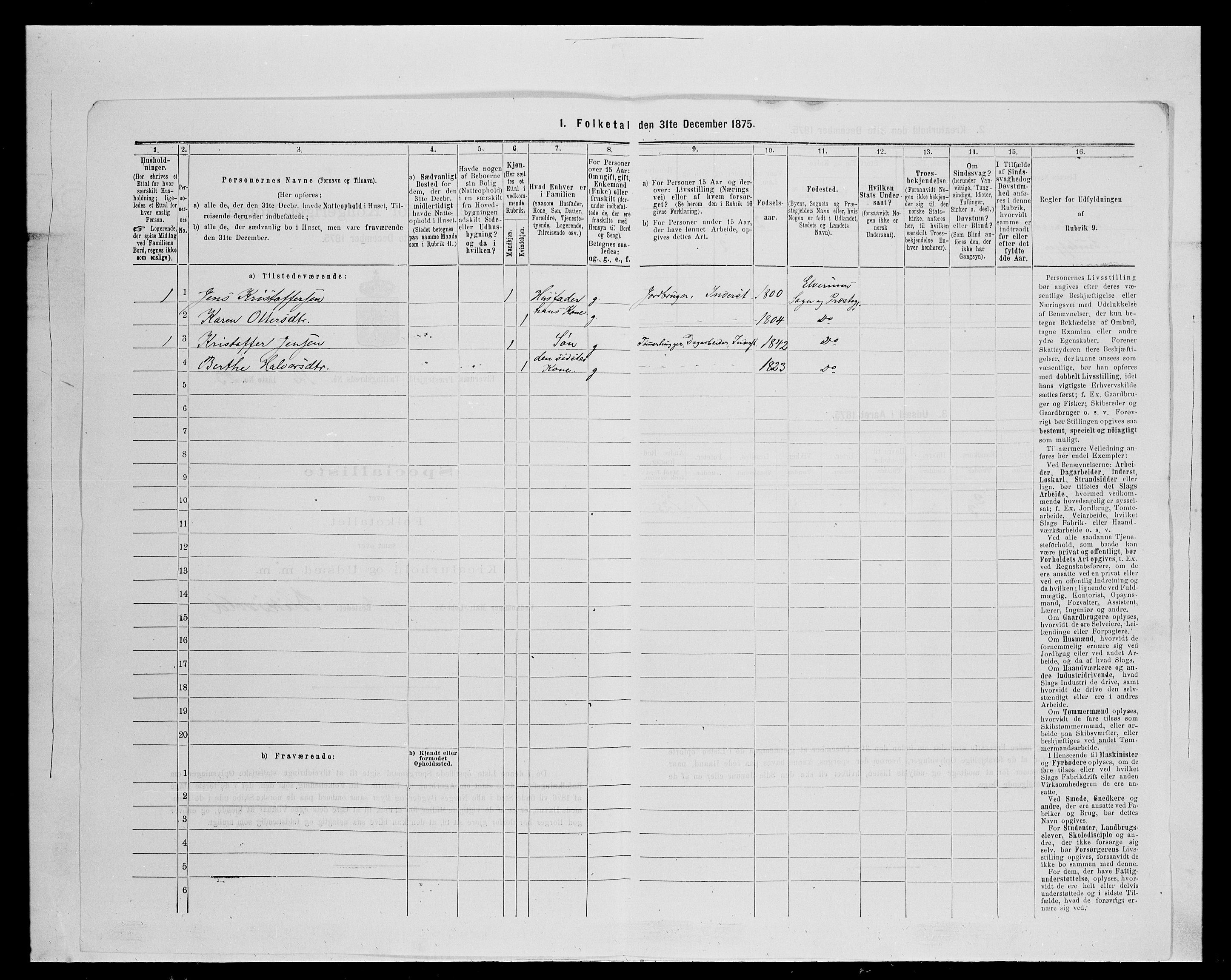 SAH, Folketelling 1875 for 0427P Elverum prestegjeld, 1875, s. 2338