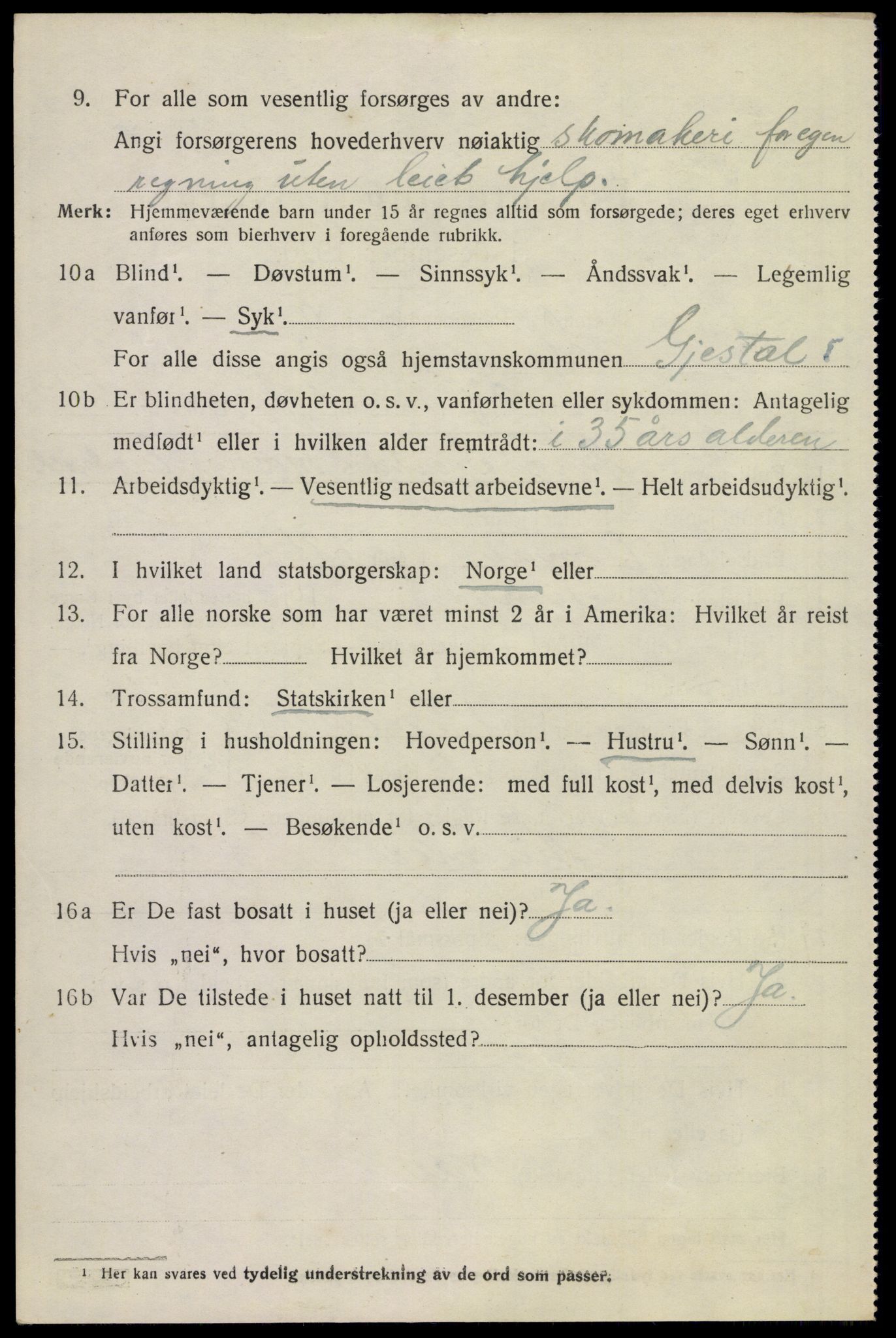 SAST, Folketelling 1920 for 1122 Gjesdal herred, 1920, s. 2527
