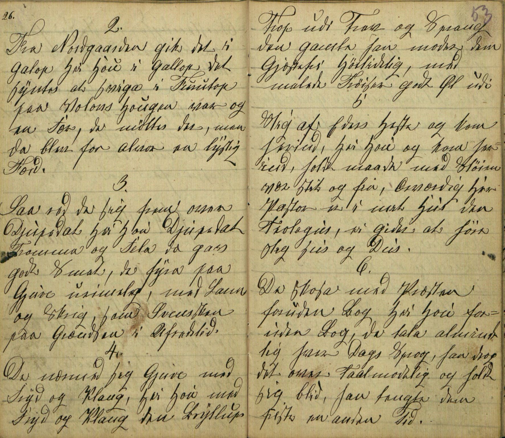 Rikard Berge, TEMU/TGM-A-1003/F/L0005/0018: 160-200 / 177 Handskriven visebok. Tilhører Aasheim af Sigjords Præstegjeld, 1870. Vise, 1870, s. 52-53
