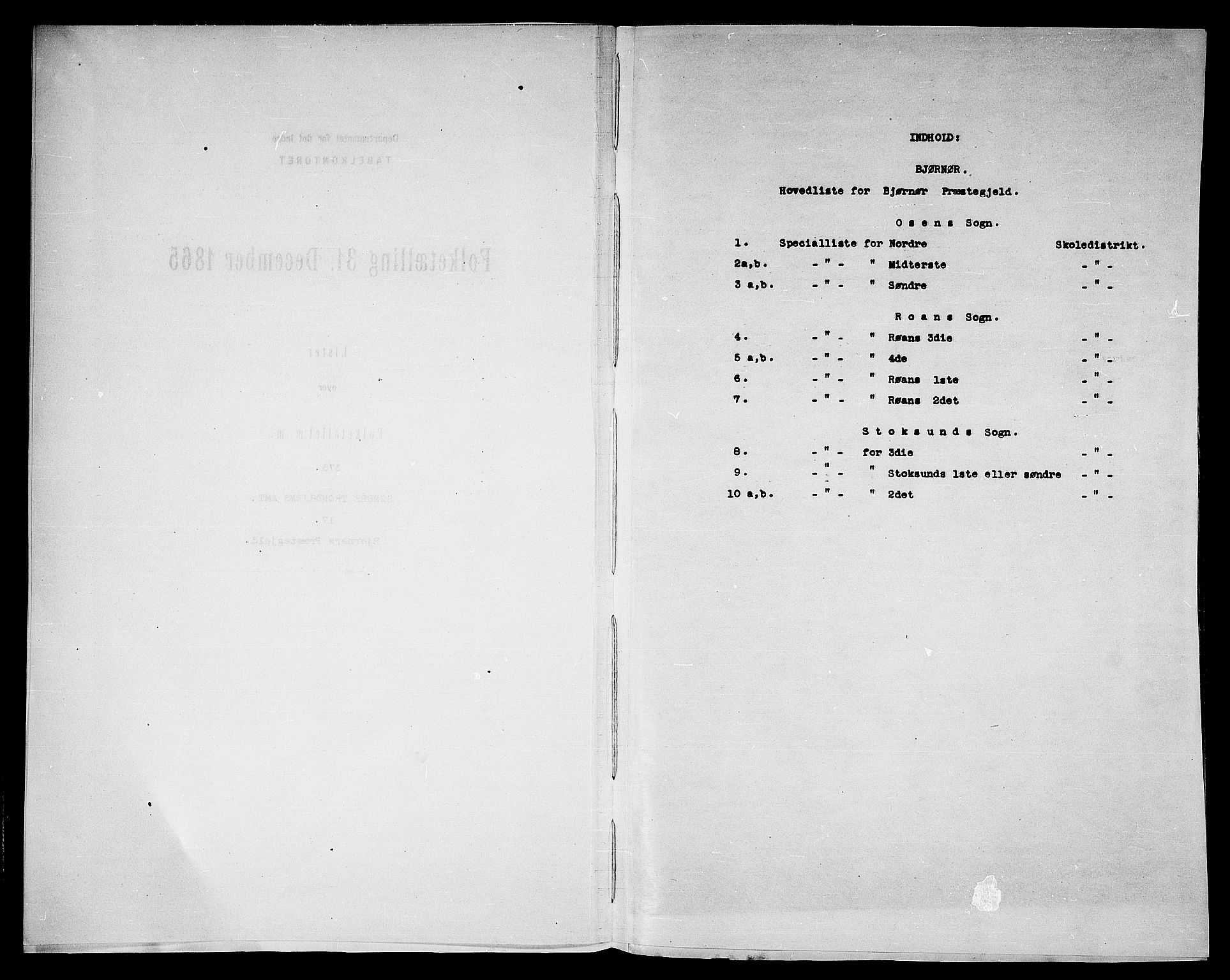 RA, Folketelling 1865 for 1632P Bjørnør prestegjeld, 1865, s. 4