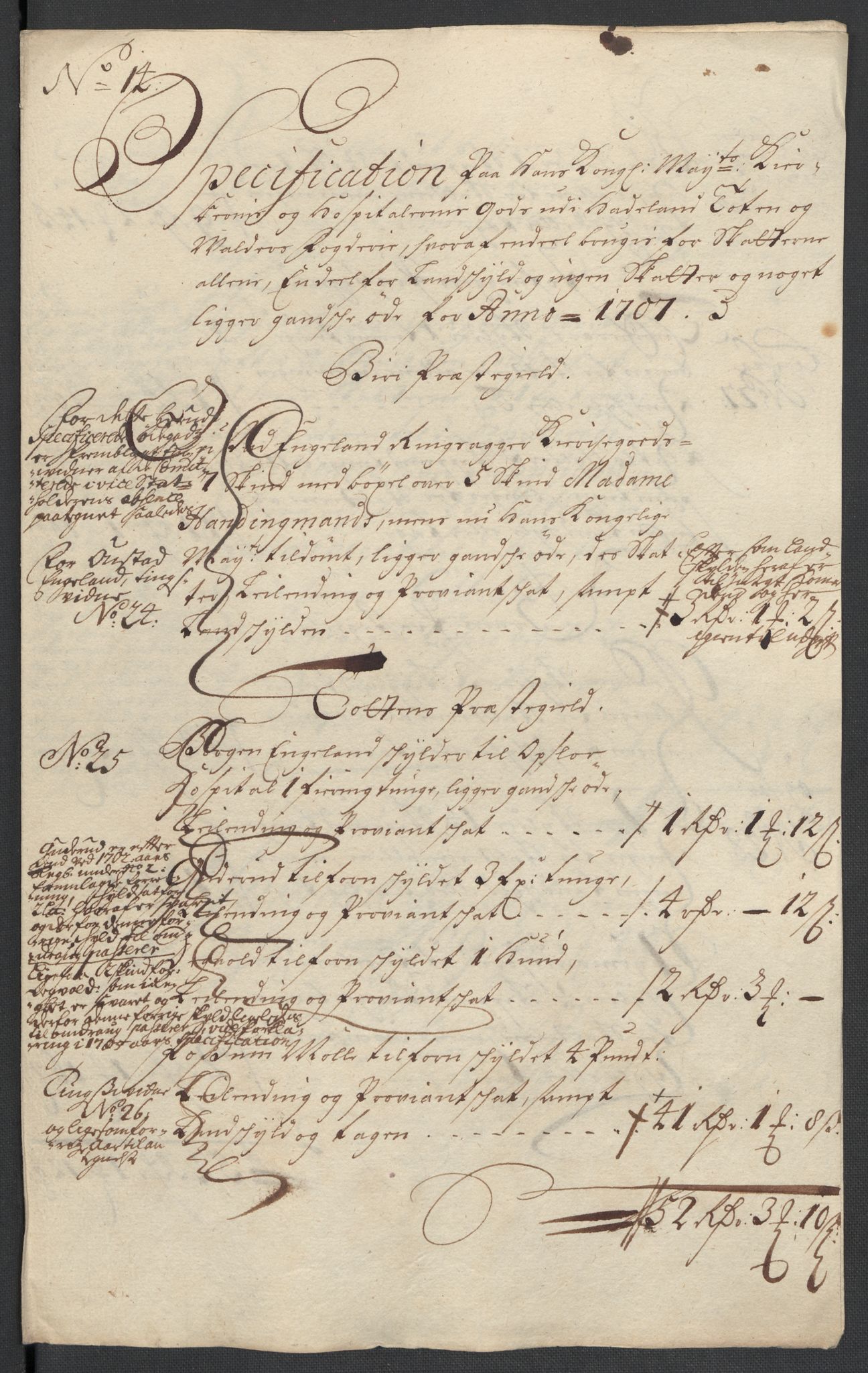 Rentekammeret inntil 1814, Reviderte regnskaper, Fogderegnskap, RA/EA-4092/R18/L1305: Fogderegnskap Hadeland, Toten og Valdres, 1707-1708, s. 393