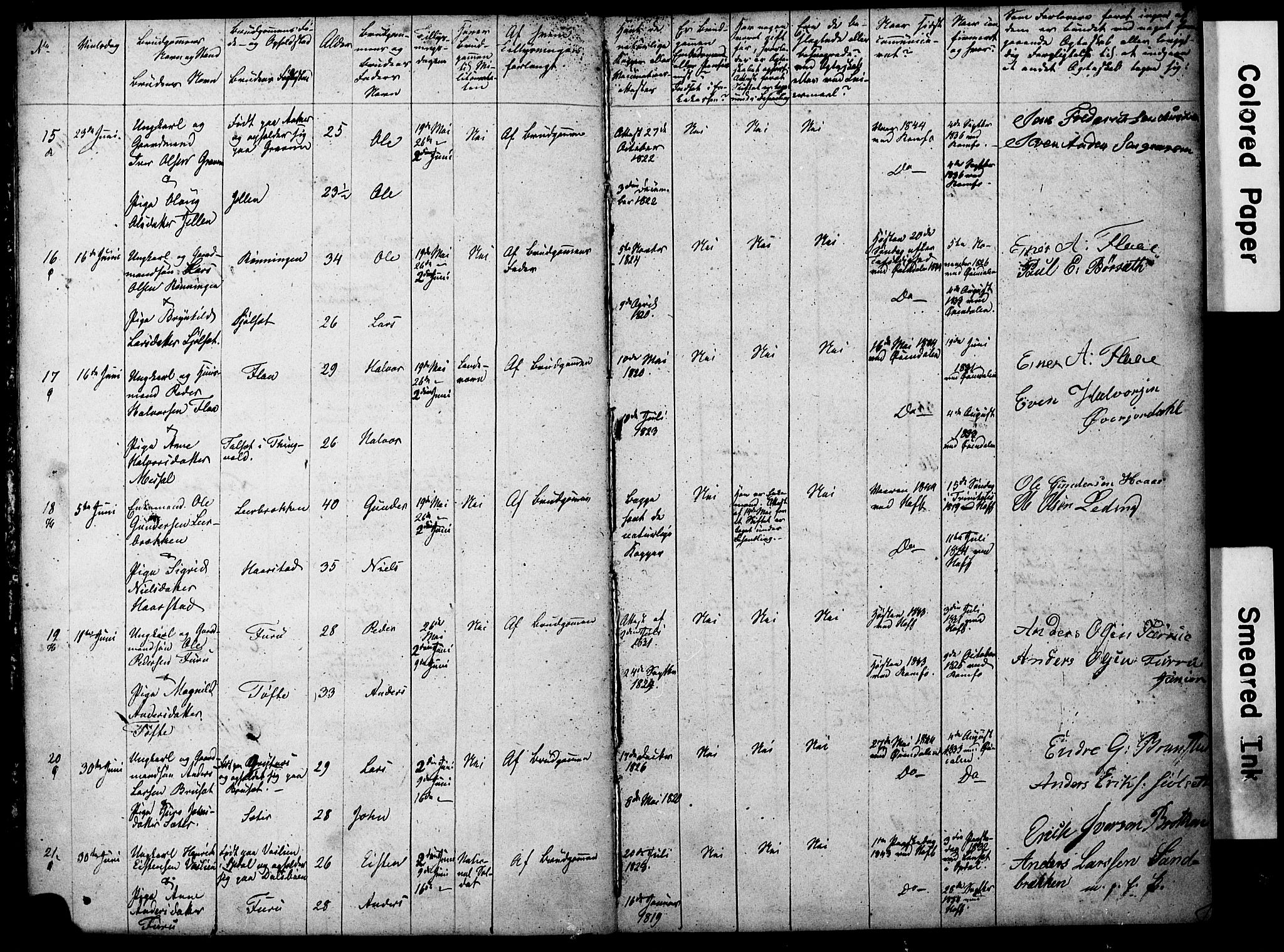 Ministerialprotokoller, klokkerbøker og fødselsregistre - Møre og Romsdal, SAT/A-1454/590/L1014: Lysningsprotokoll nr. 590A06, 1844-1878, s. 5-6