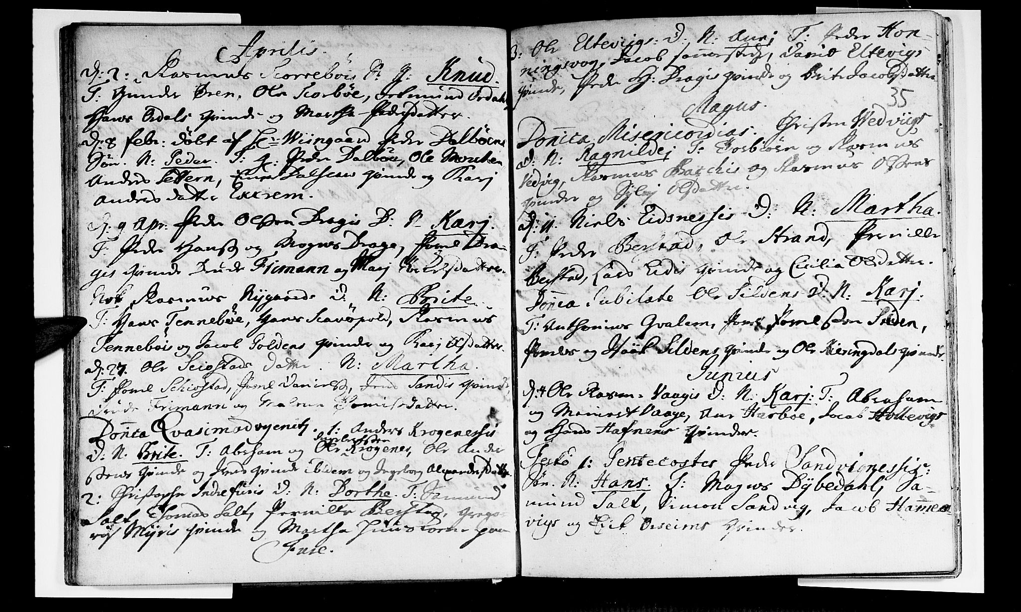 Selje sokneprestembete, AV/SAB-A-99938/H/Ha/Haa/Haaa: Ministerialbok nr. A 3, 1731-1743, s. 35