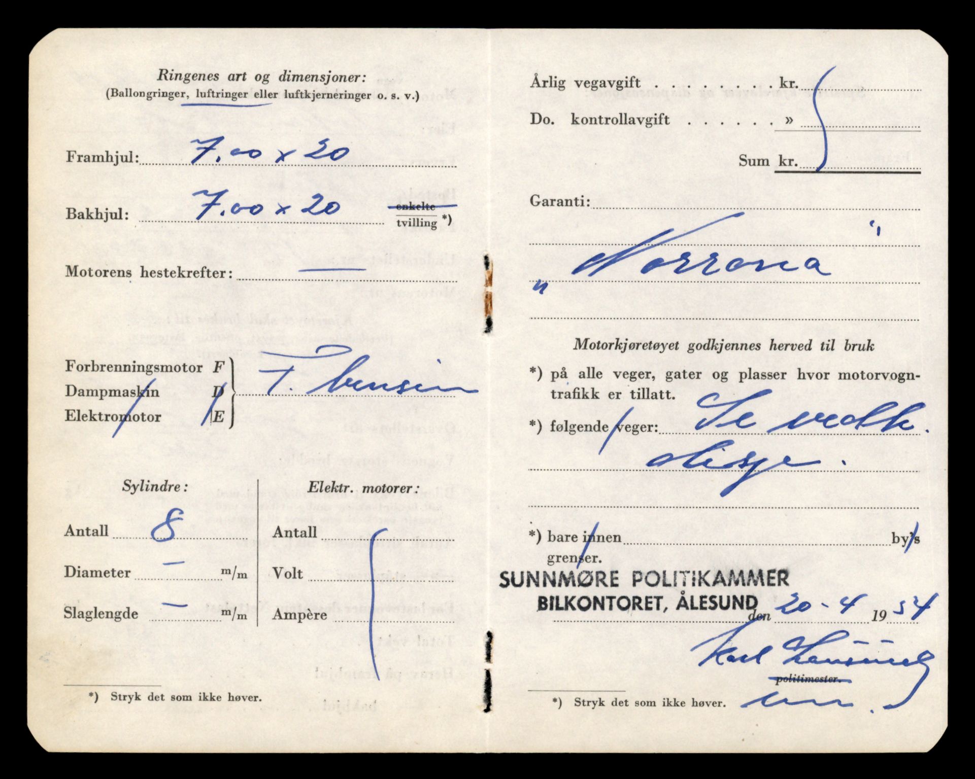 Møre og Romsdal vegkontor - Ålesund trafikkstasjon, AV/SAT-A-4099/F/Fe/L0034: Registreringskort for kjøretøy T 12500 - T 12652, 1927-1998, s. 2522