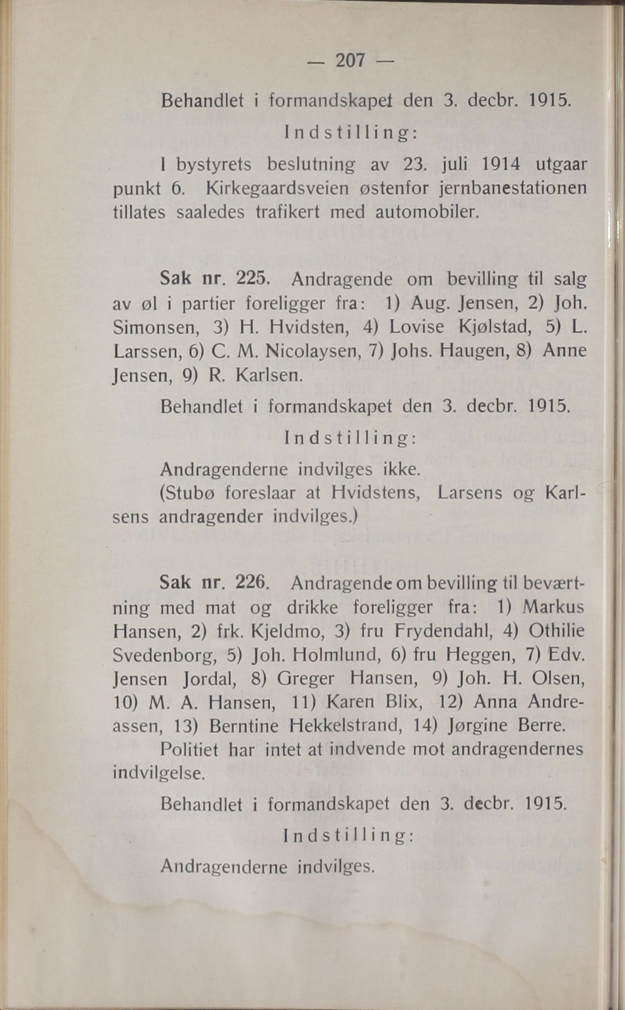 Narvik kommune. Formannskap , AIN/K-18050.150/A/Ab/L0005: Møtebok, 1915