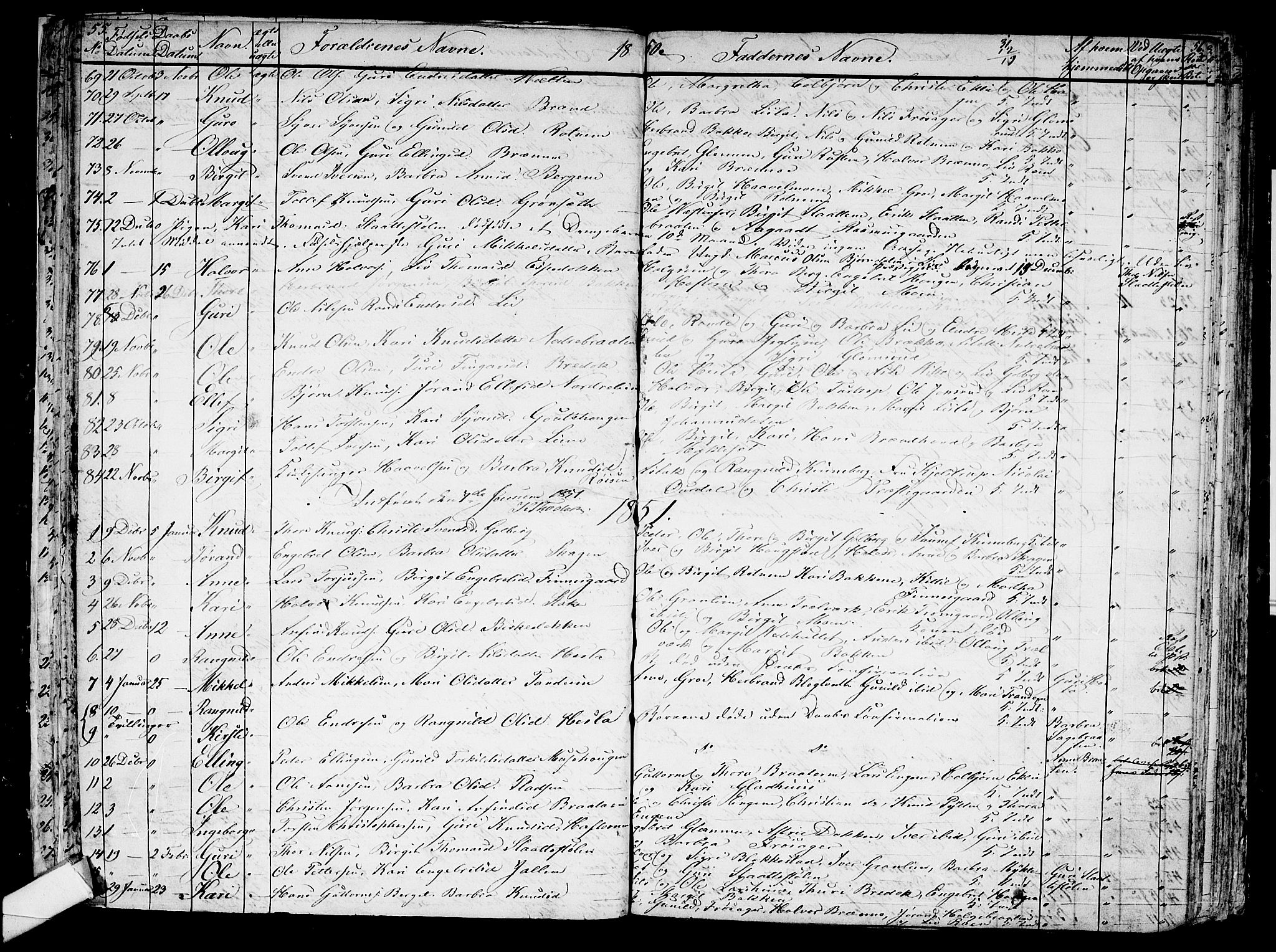 Gol kirkebøker, AV/SAKO-A-226/G/Ga/L0001: Klokkerbok nr. I 1, 1841-1860, s. 55-56