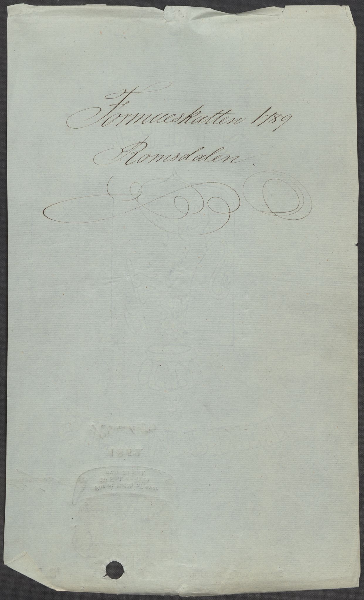Rentekammeret inntil 1814, Reviderte regnskaper, Mindre regnskaper, RA/EA-4068/Rf/Rfe/L0038: (Øster) Risør, Romsdal fogderi, 1789, s. 170