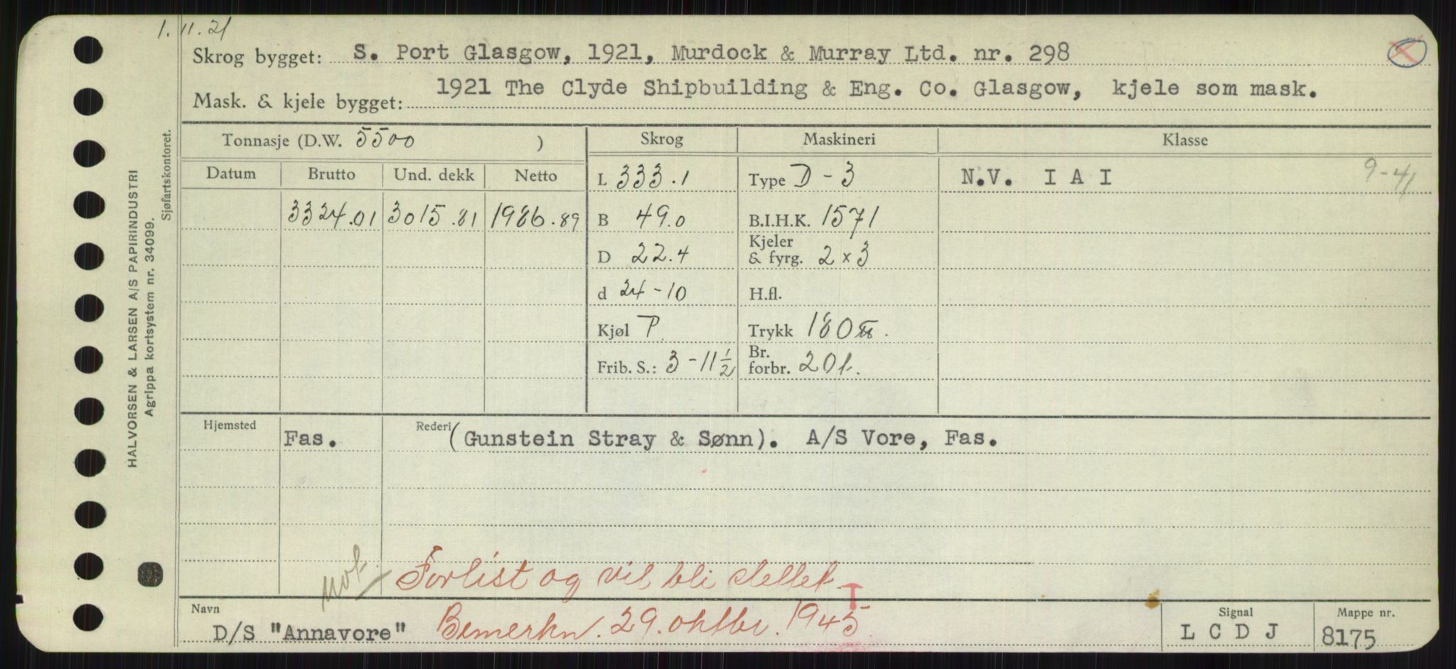 Sjøfartsdirektoratet med forløpere, Skipsmålingen, AV/RA-S-1627/H/Hd/L0001: Fartøy, A-Anv, s. 719