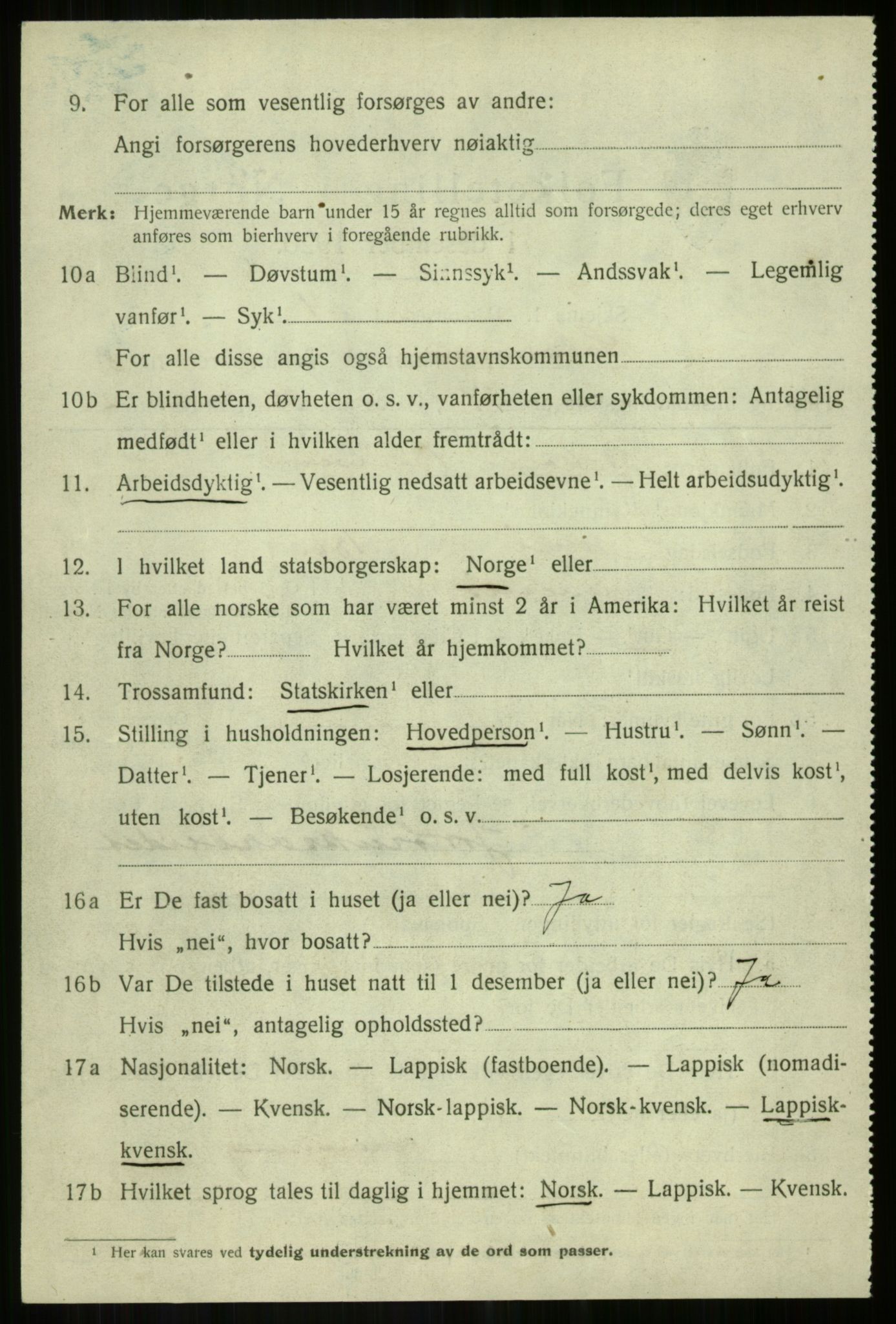 SATØ, Folketelling 1920 for 1921 Salangen herred, 1920, s. 5619