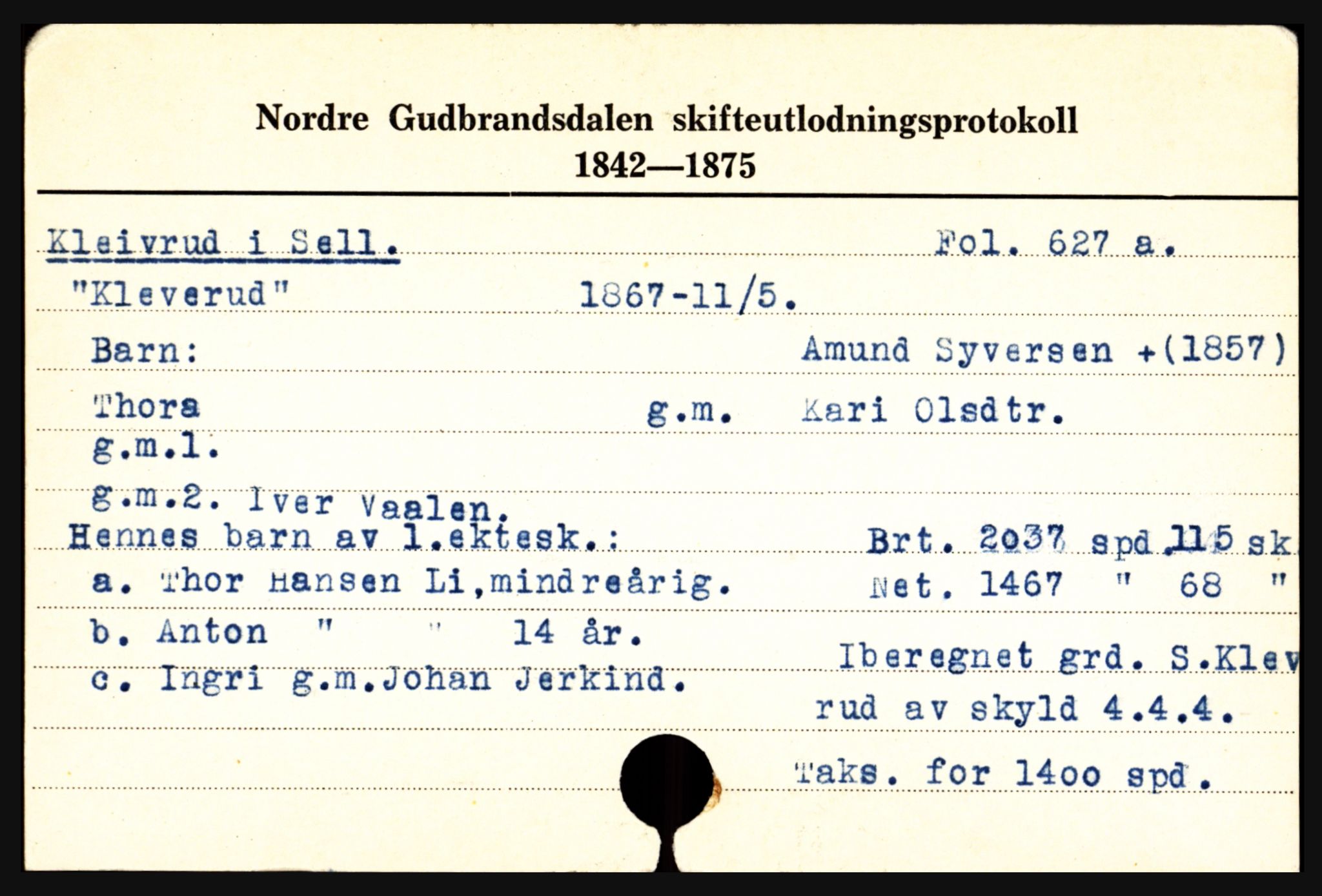 Nord-Gudbrandsdal tingrett, SAH/TING-002/J, 1658-1900, s. 6787