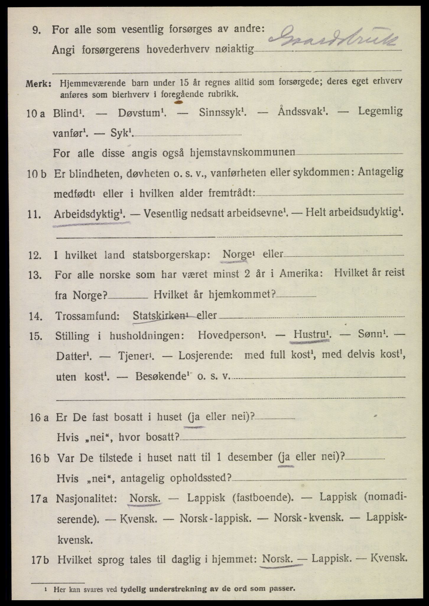 SAT, Folketelling 1920 for 1731 Sparbu herred, 1920, s. 6852