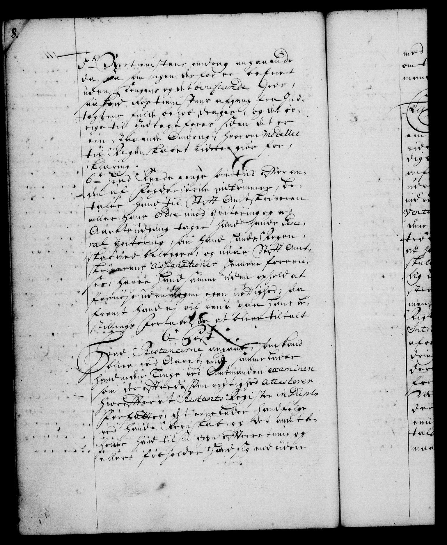 Rentekammeret, Kammerkanselliet, RA/EA-3111/G/Gg/Ggi/L0001: Norsk instruksjonsprotokoll med register (merket RK 53.34), 1720-1729, s. 8