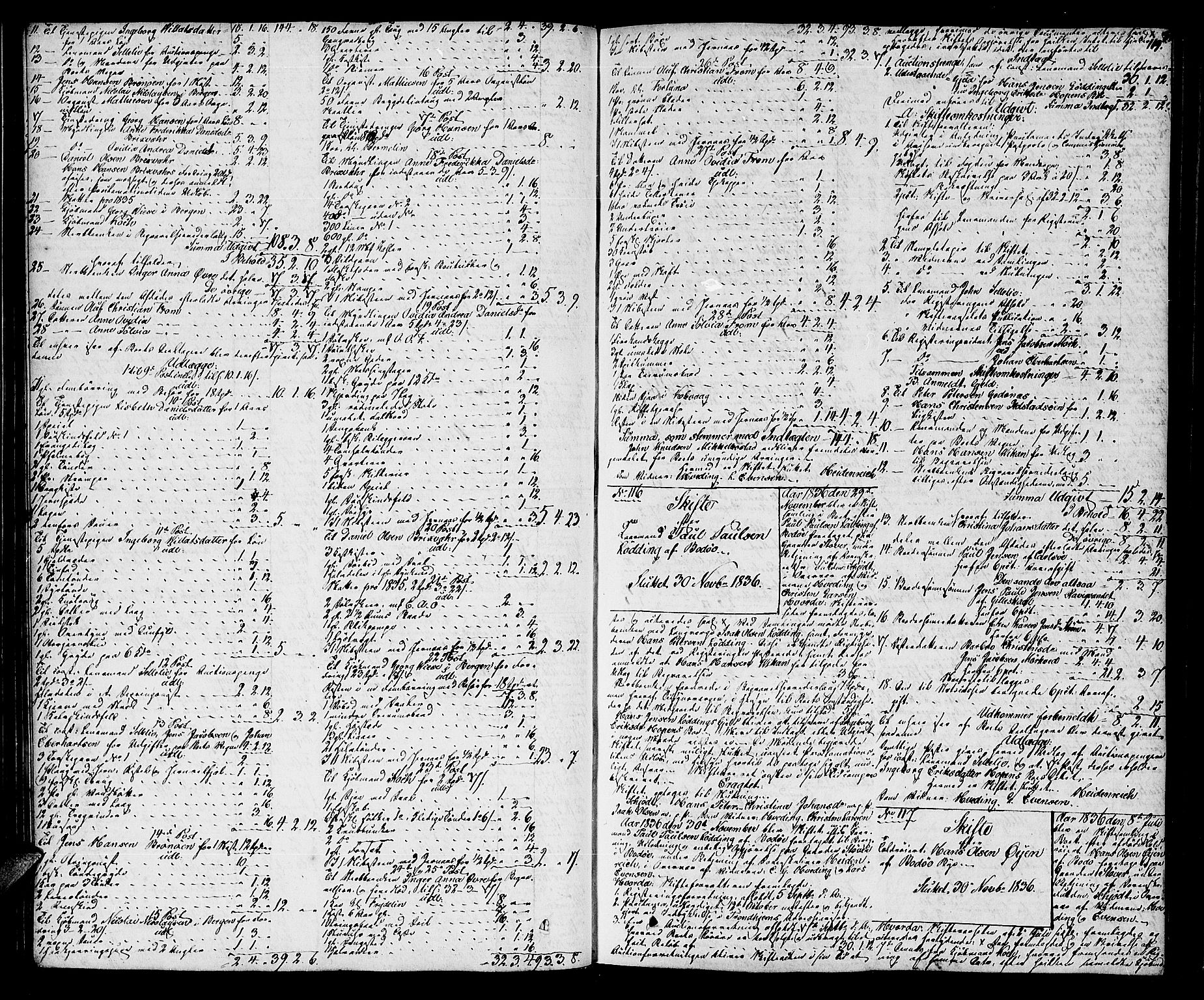 Salten sorenskriveri, SAT/A-4578/1/3/3A/L0051: Skifteprotokoll 23a, 1834-1838, s. 118b-119a