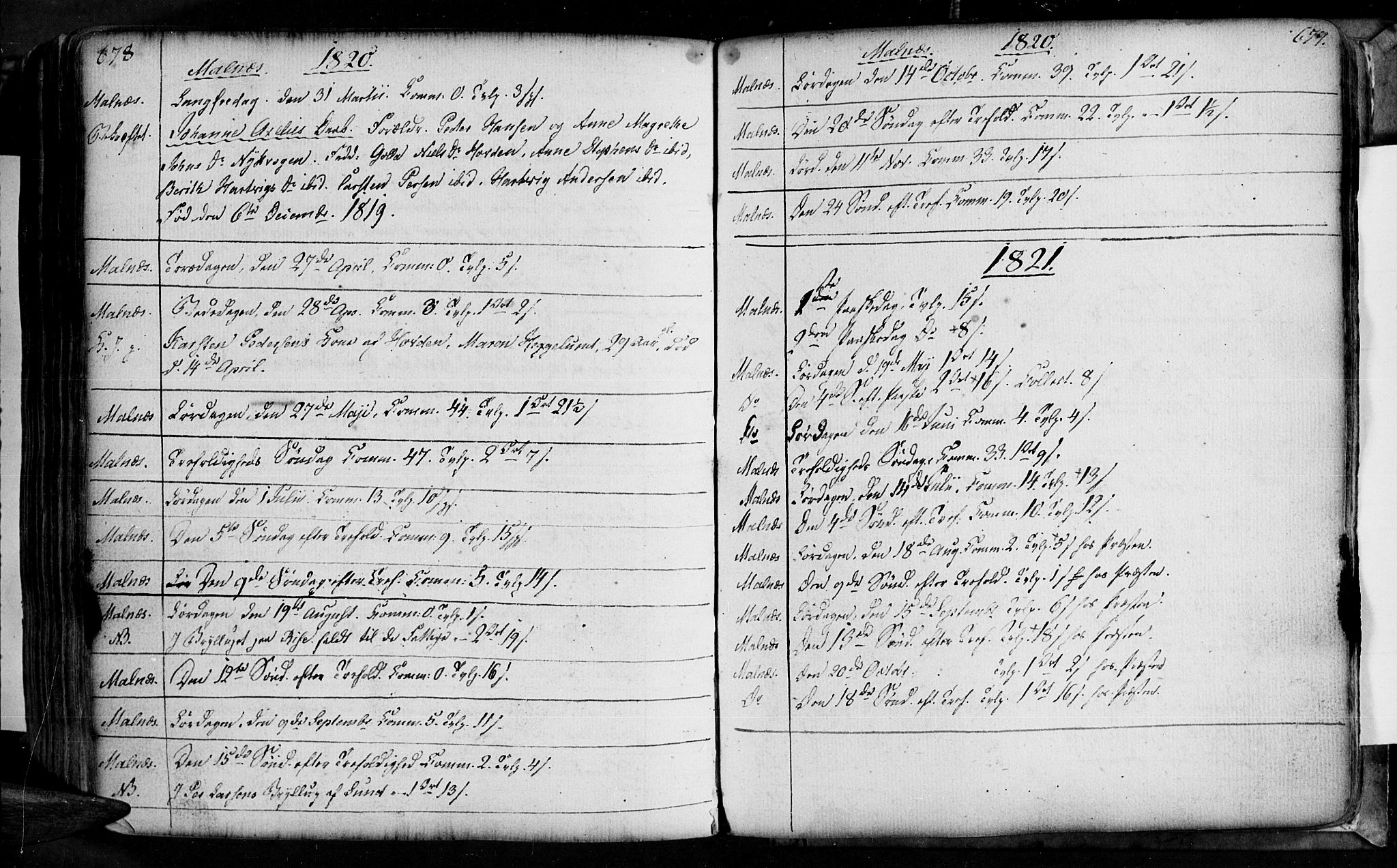 Ministerialprotokoller, klokkerbøker og fødselsregistre - Nordland, AV/SAT-A-1459/891/L1297: Ministerialbok nr. 891A02, 1759-1820, s. 678-679