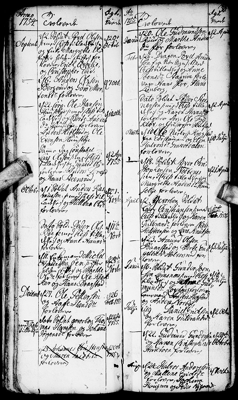 Aurskog prestekontor Kirkebøker, SAO/A-10304a/F/Fa/L0002: Ministerialbok nr. I 2, 1735-1766, s. 30
