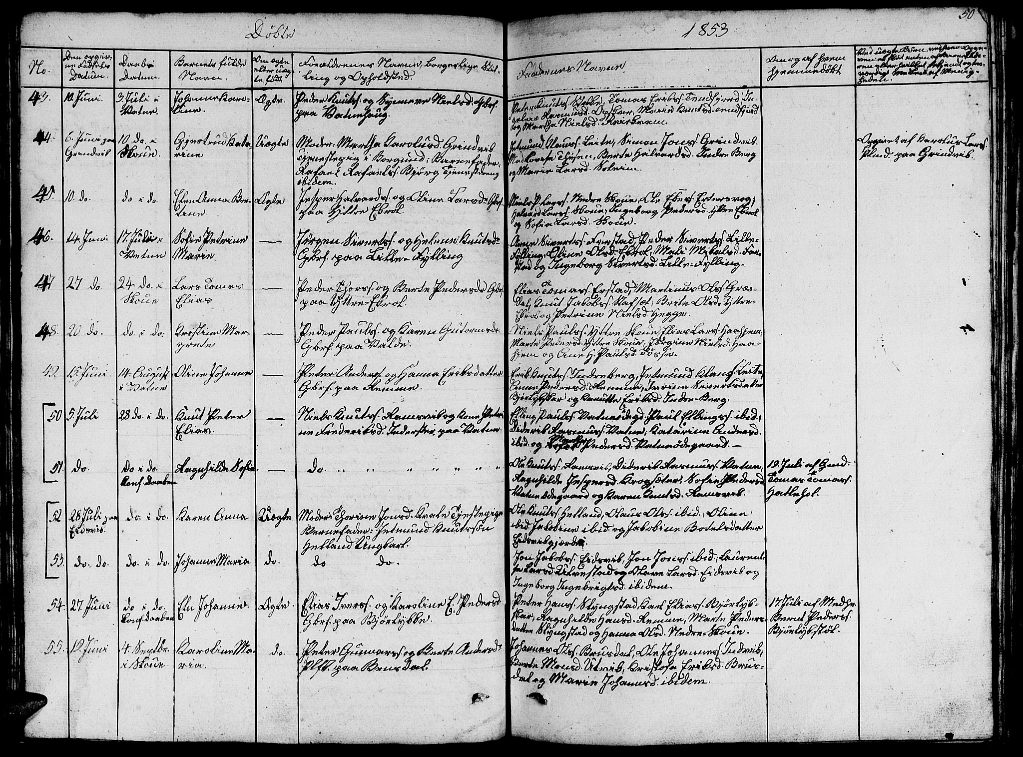 Ministerialprotokoller, klokkerbøker og fødselsregistre - Møre og Romsdal, SAT/A-1454/524/L0362: Klokkerbok nr. 524C03, 1840-1854, s. 50