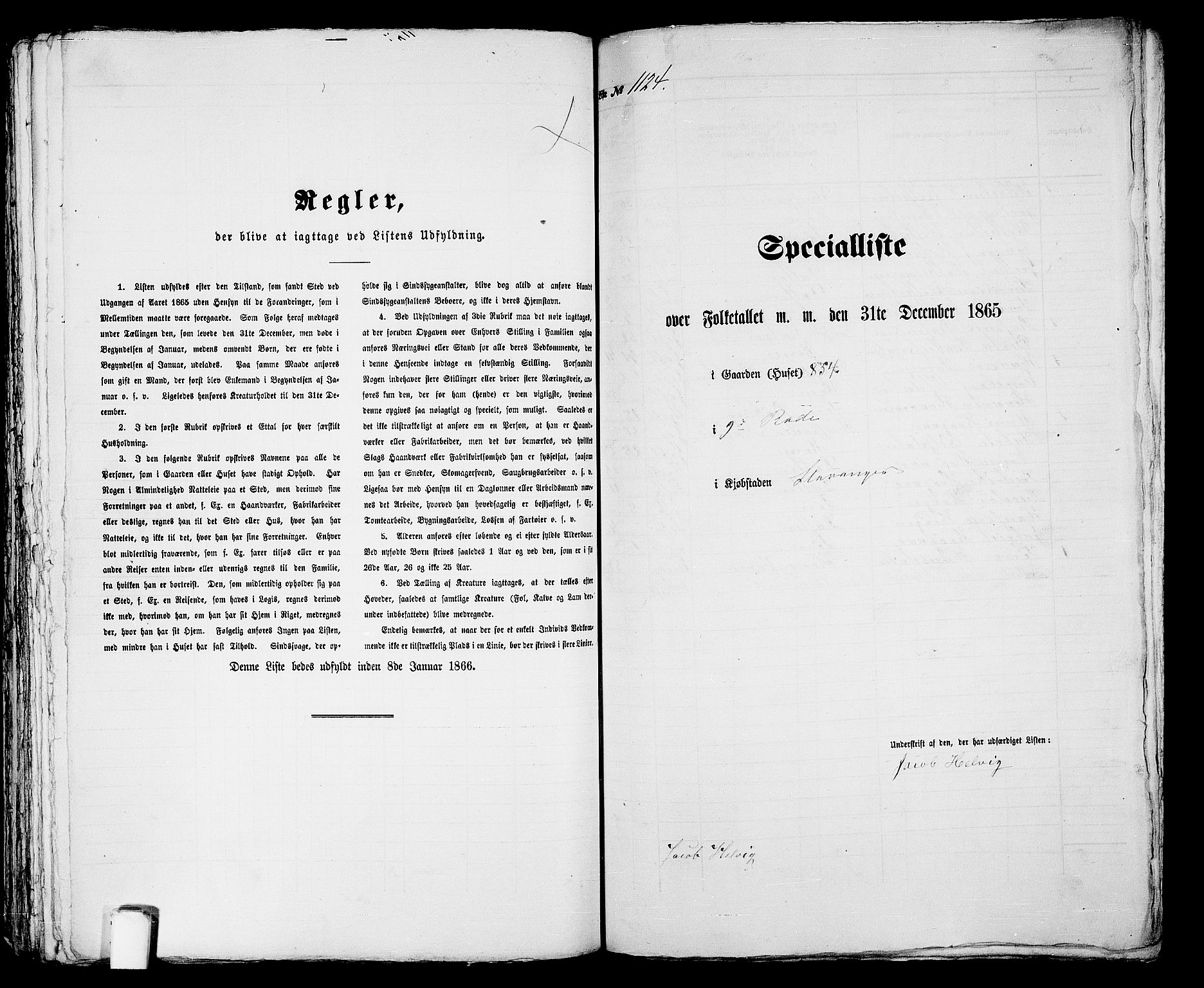 RA, Folketelling 1865 for 1103 Stavanger kjøpstad, 1865, s. 2273