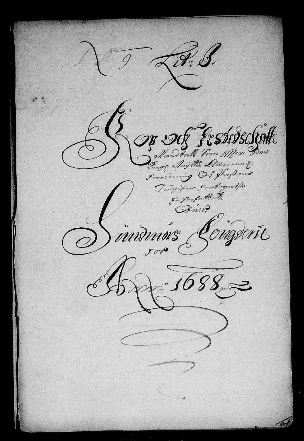 Rentekammeret inntil 1814, Reviderte regnskaper, Stiftamtstueregnskaper, Bergen stiftamt, RA/EA-6043/R/Rc/L0088: Bergen stiftamt, 1688