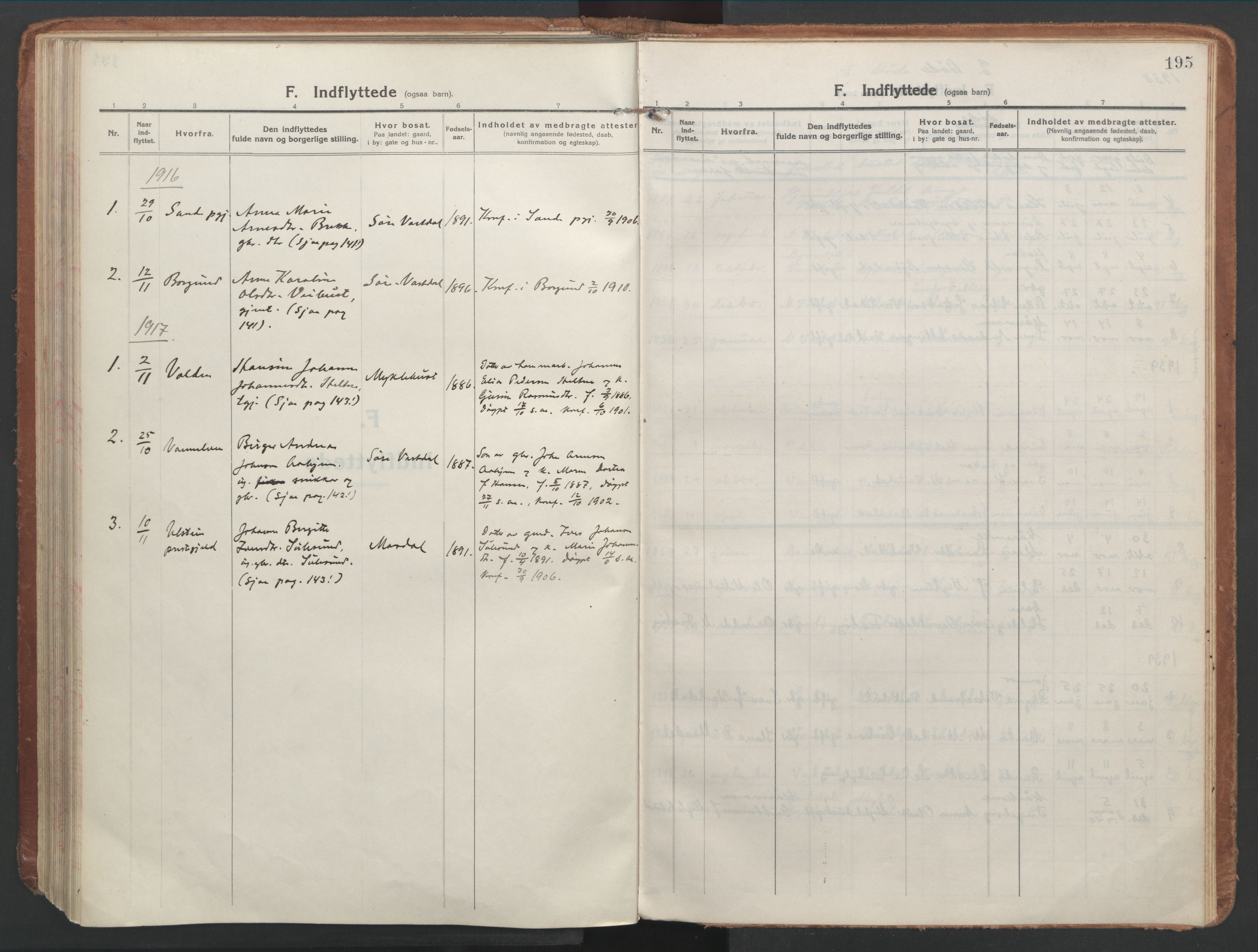 Ministerialprotokoller, klokkerbøker og fødselsregistre - Møre og Romsdal, AV/SAT-A-1454/514/L0200: Ministerialbok nr. 514A02, 1913-1943, s. 195