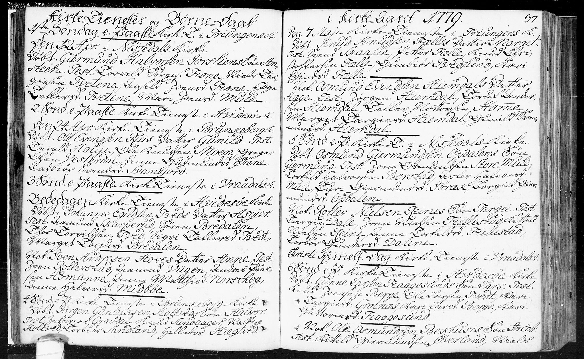 Kviteseid kirkebøker, SAKO/A-276/F/Fa/L0002: Ministerialbok nr. I 2, 1773-1786, s. 37