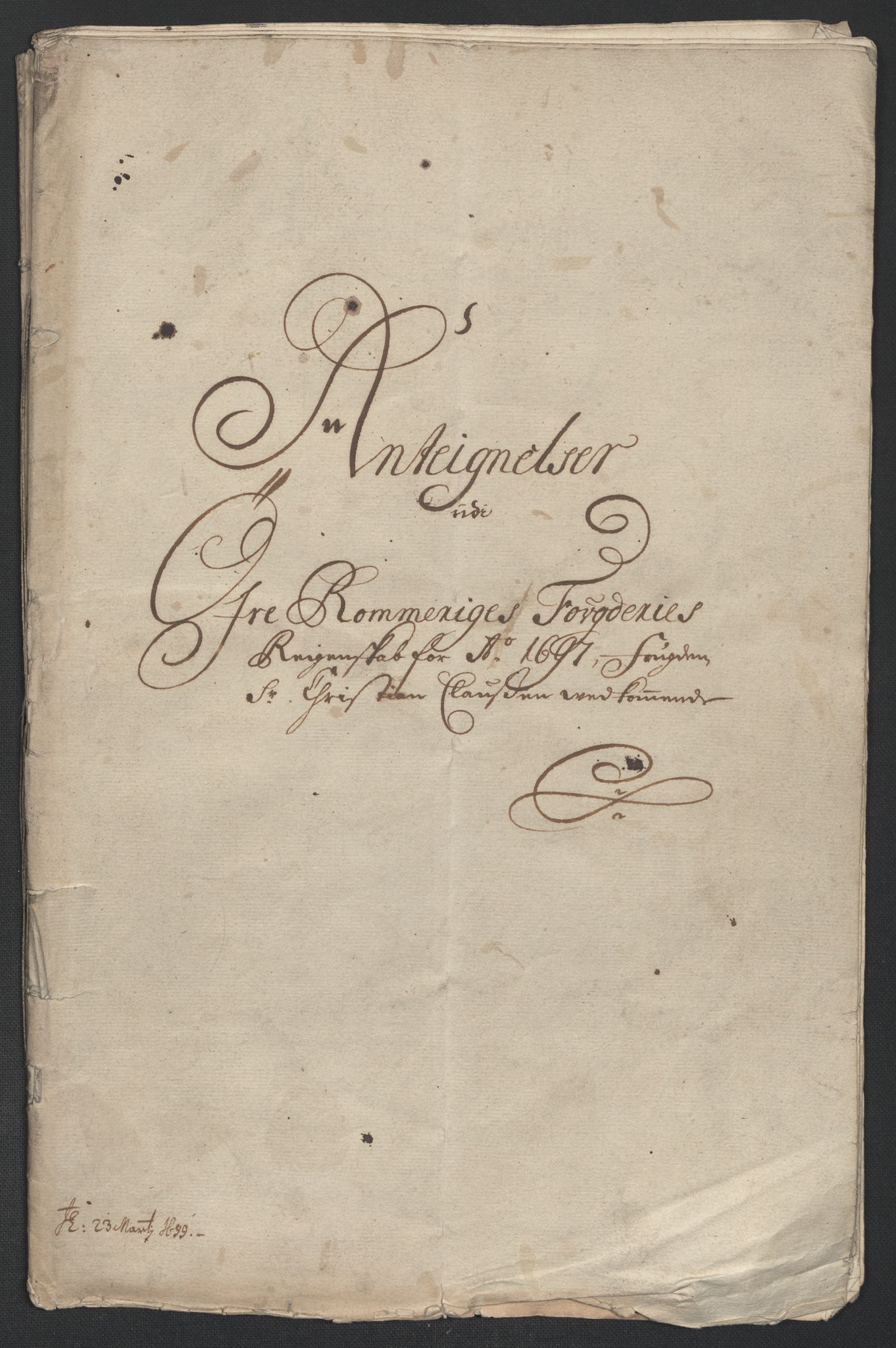 Rentekammeret inntil 1814, Reviderte regnskaper, Fogderegnskap, RA/EA-4092/R12/L0709: Fogderegnskap Øvre Romerike, 1697, s. 351
