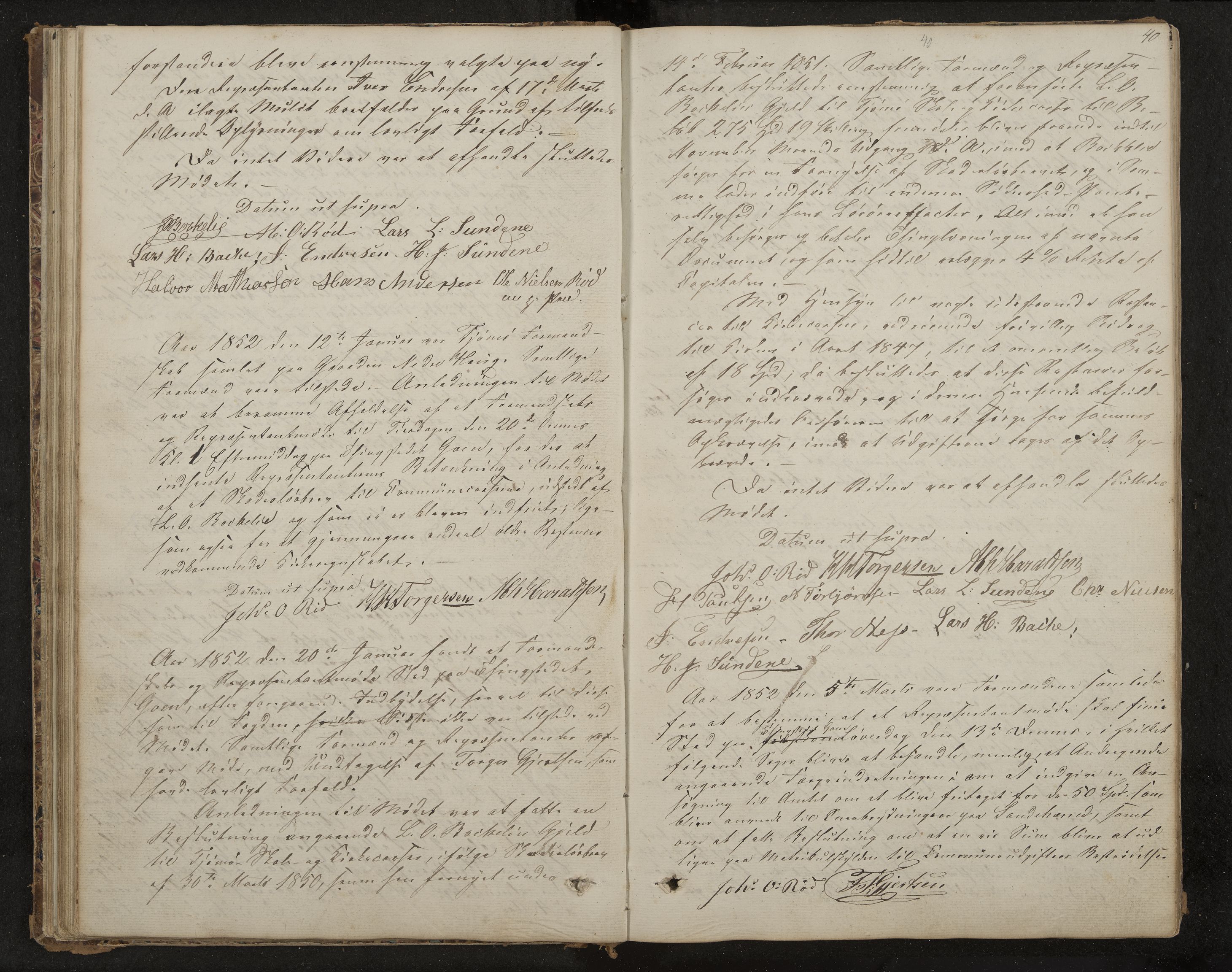 Tjøme formannskap og sentraladministrasjon, IKAK/0723021-1/A/L0001: Møtebok, 1837-1865, s. 40