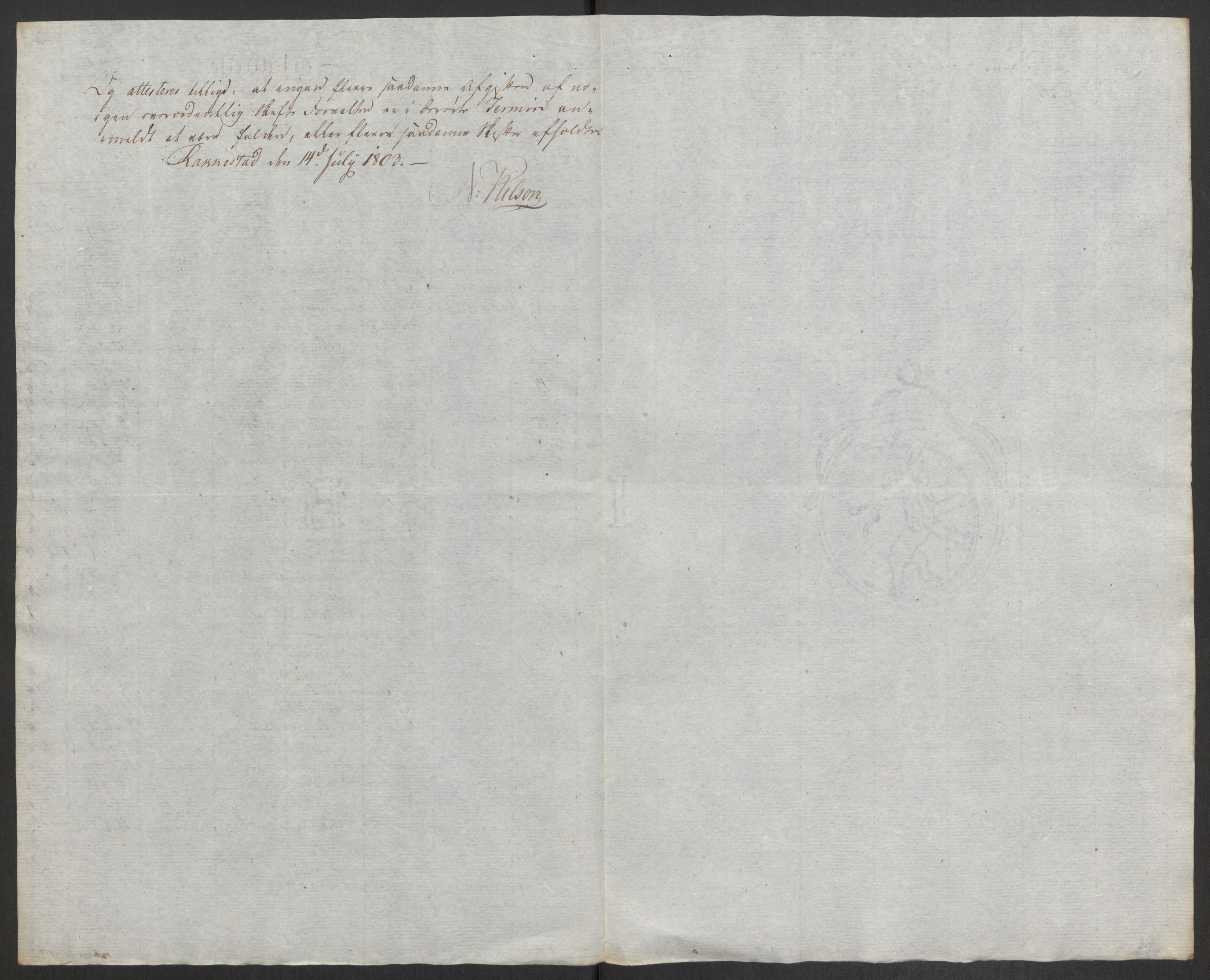 Rentekammeret inntil 1814, Reviderte regnskaper, Fogderegnskap, AV/RA-EA-4092/R11/L0679: Fogderegnskap Nedre Romerike, 1803, s. 266
