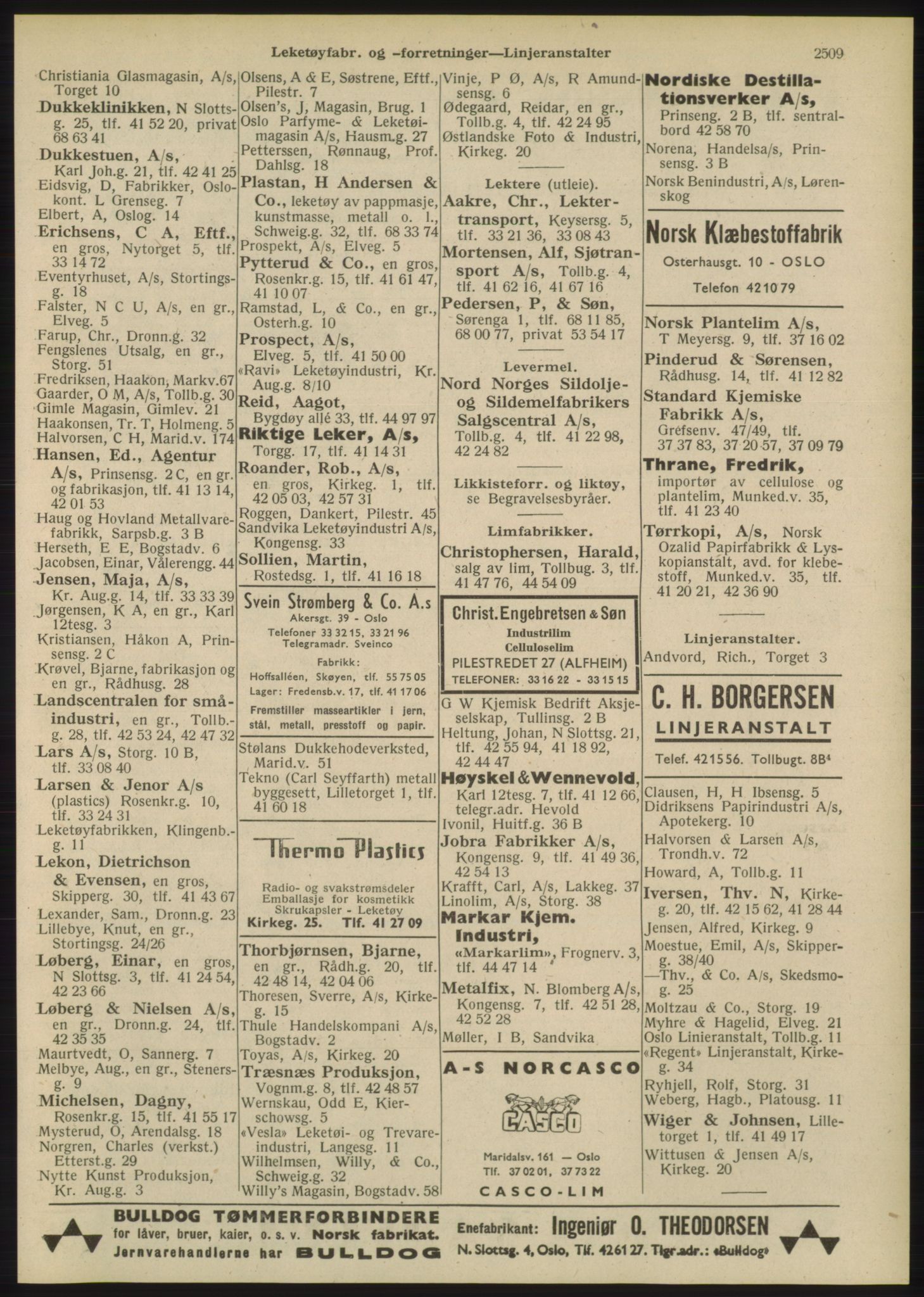 Kristiania/Oslo adressebok, PUBL/-, 1948, s. 2509