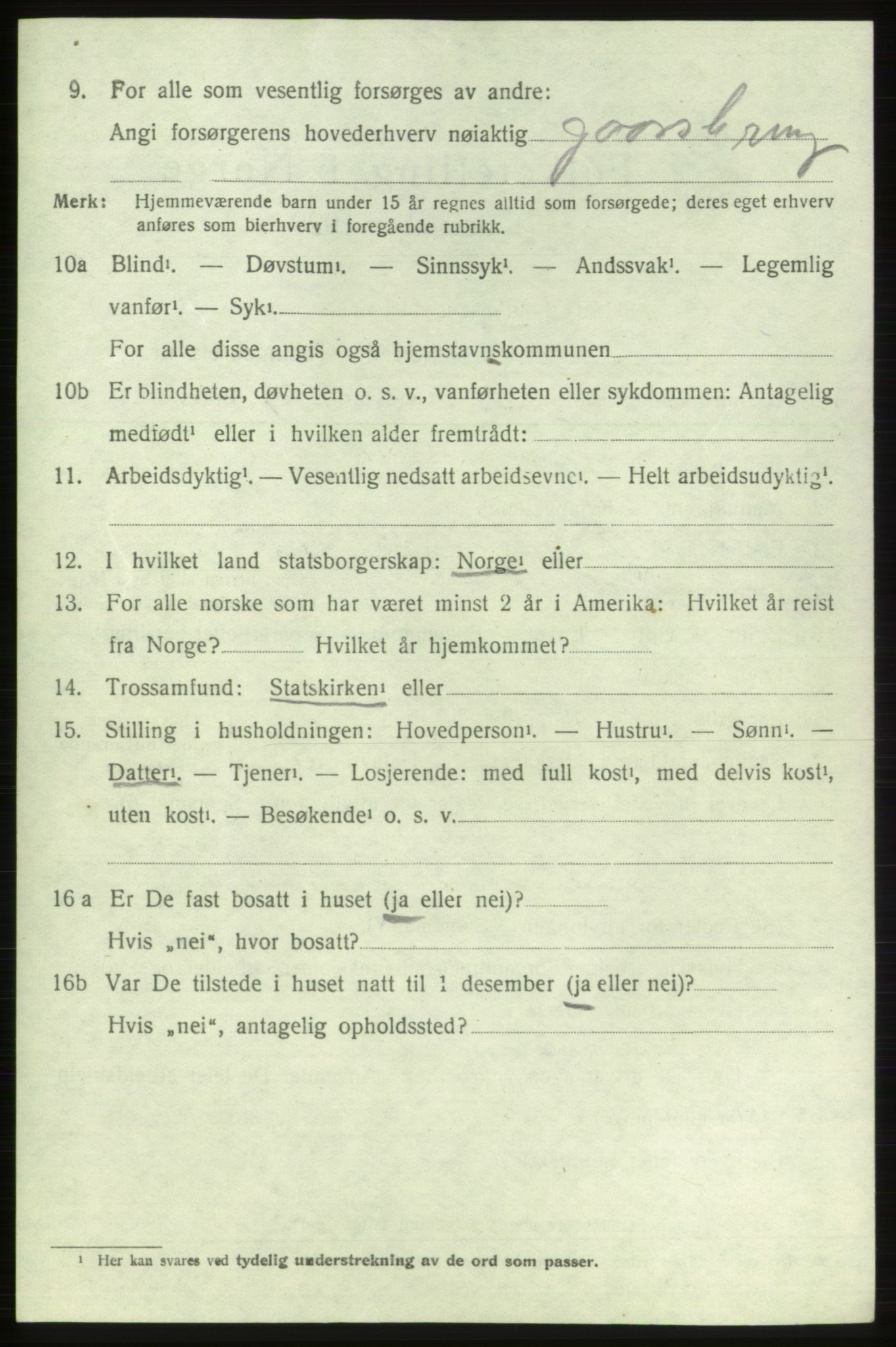 SAB, Folketelling 1920 for 1211 Etne herred, 1920, s. 1960