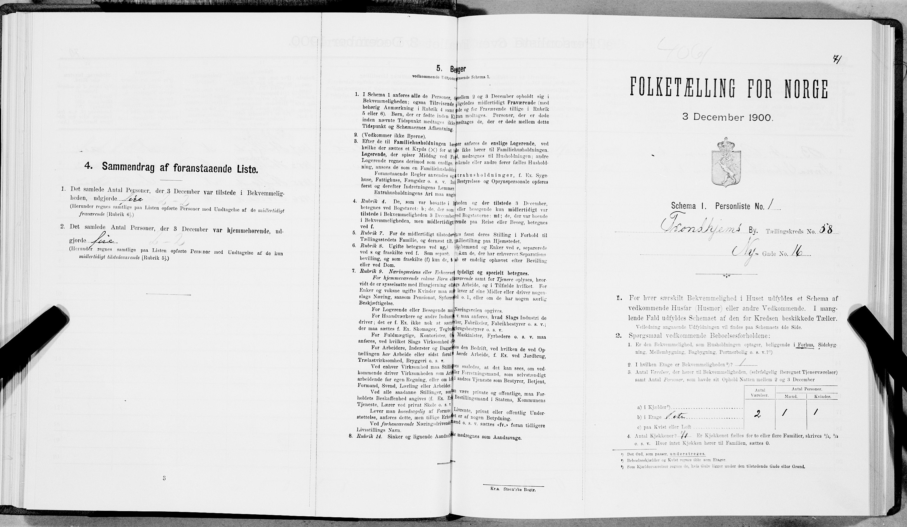 SAT, Folketelling 1900 for 1601 Trondheim kjøpstad, 1900, s. 9965
